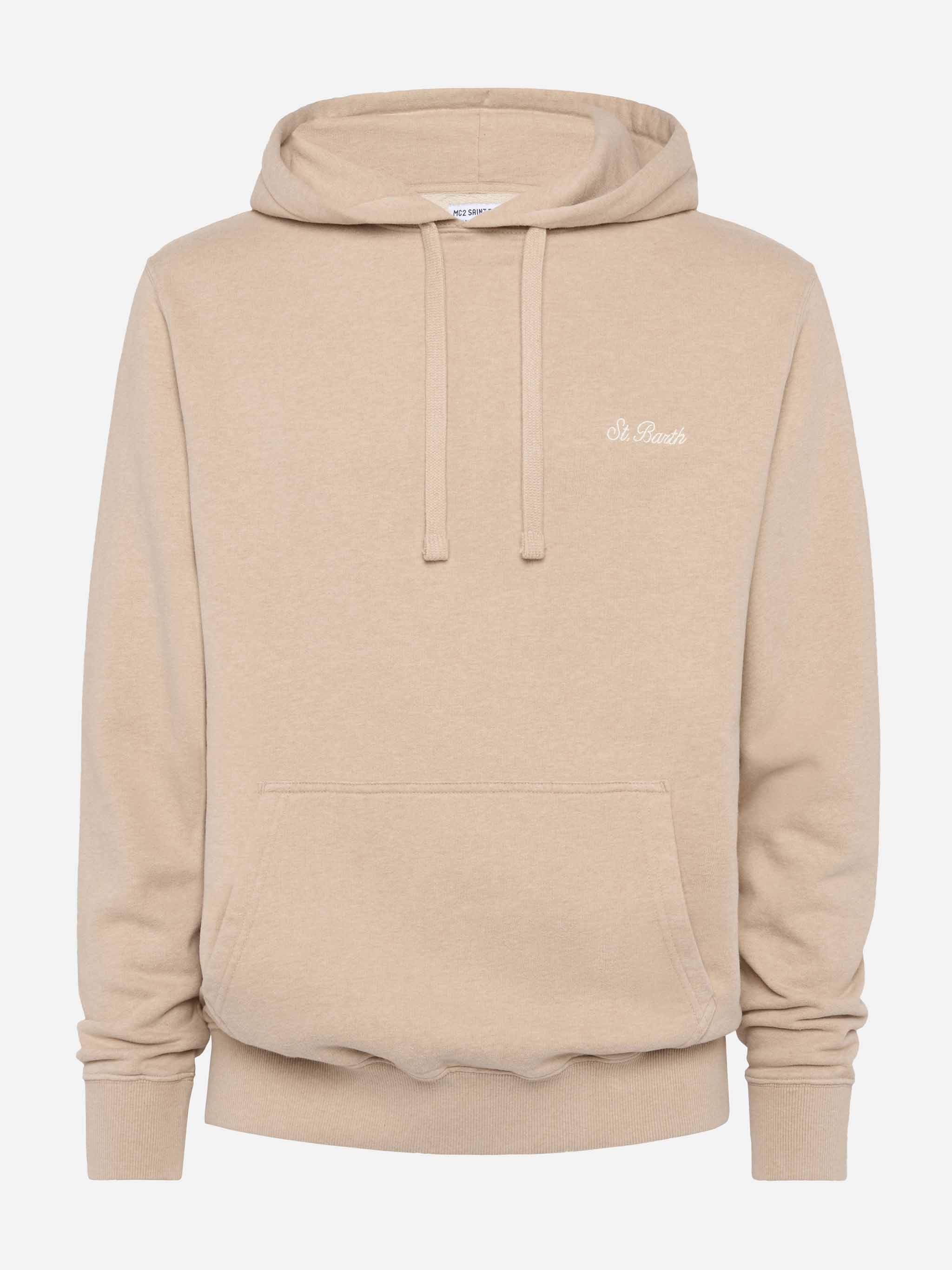 Mélange beige sweatshirt Tribeca with St. Barth embroidery - Image 4