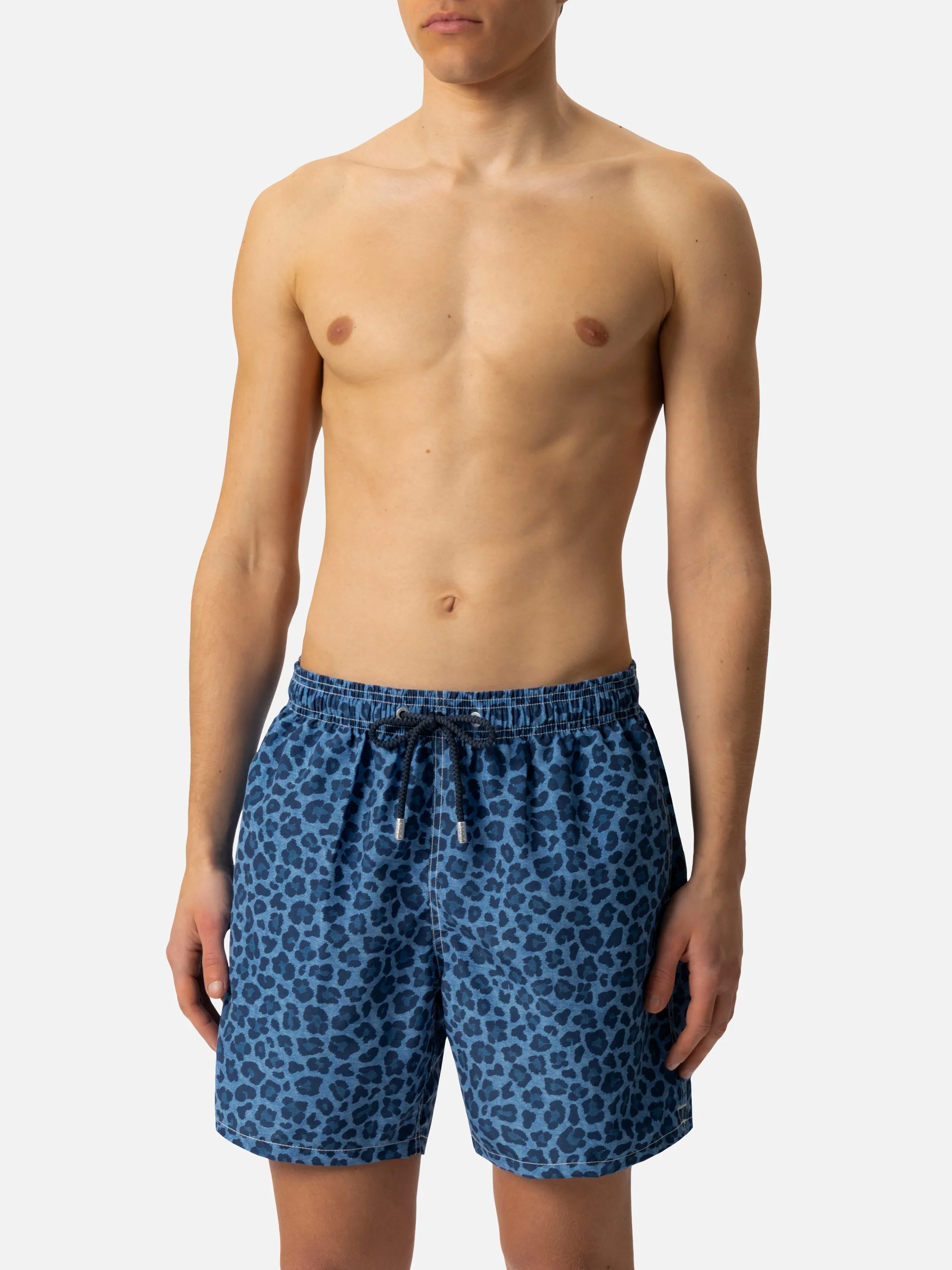 Gustavia denim animal print swim shorts - Image 5
