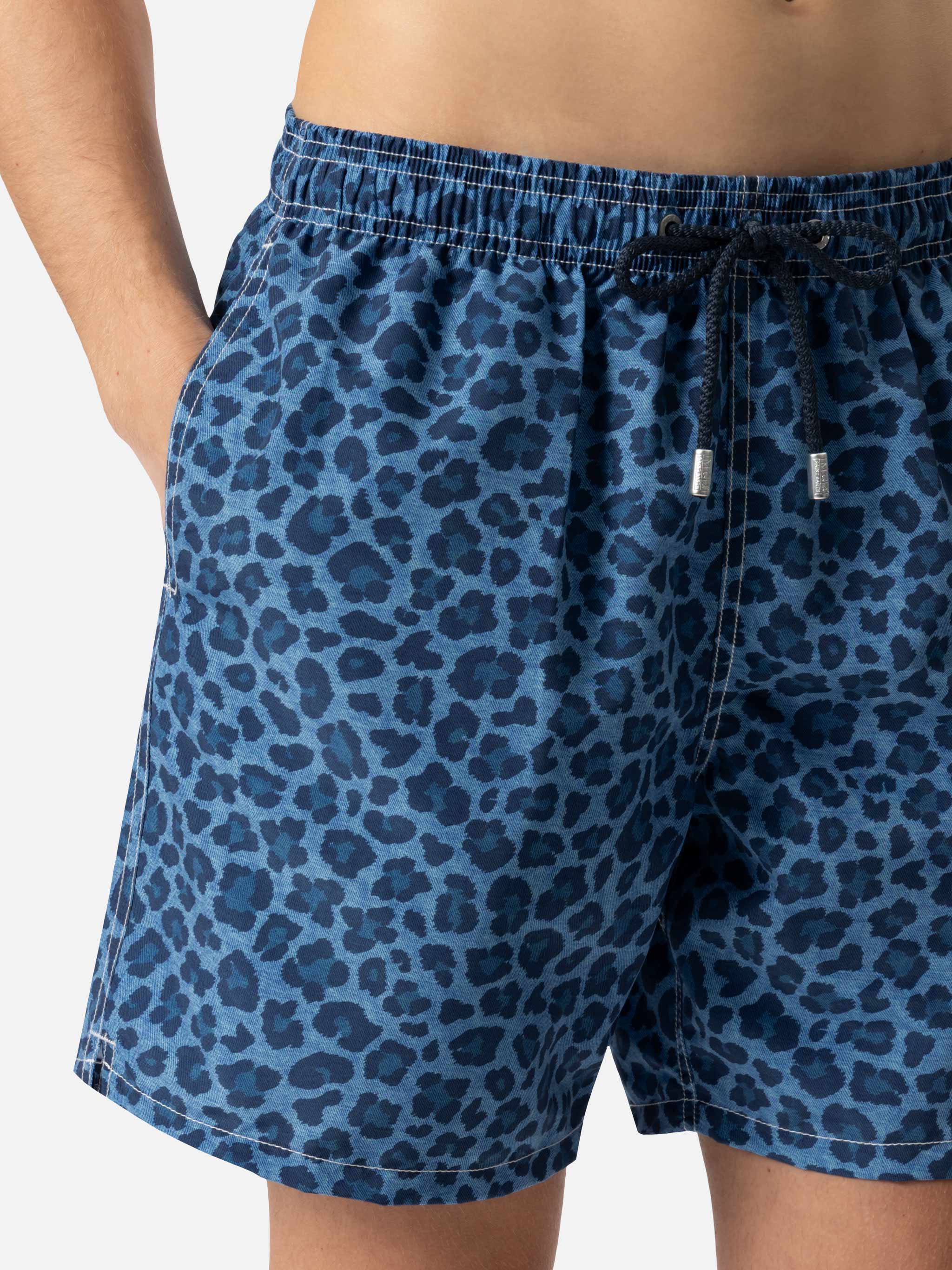 Gustavia denim animal print swim shorts - Image 6