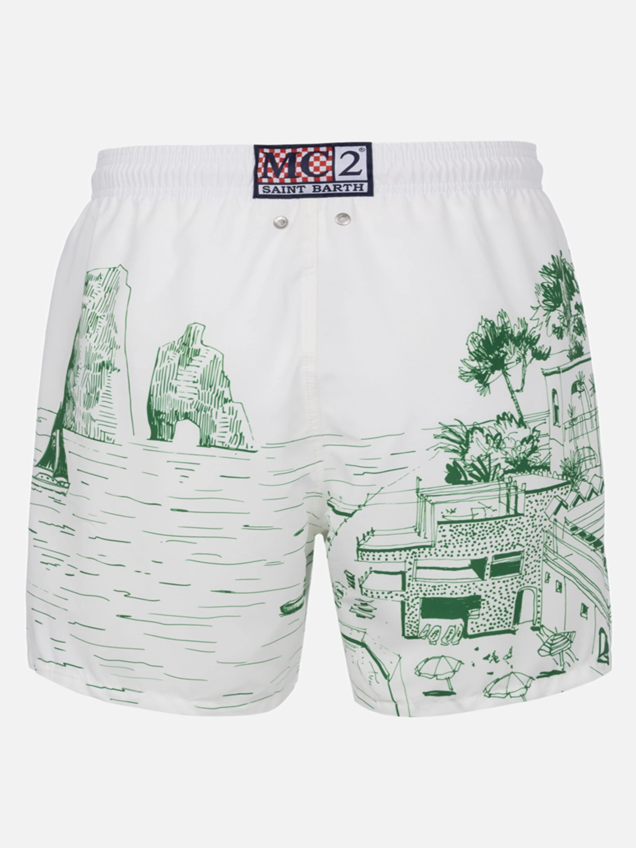 Gustavia white Faraglioni placed print swim shorts - Image 2