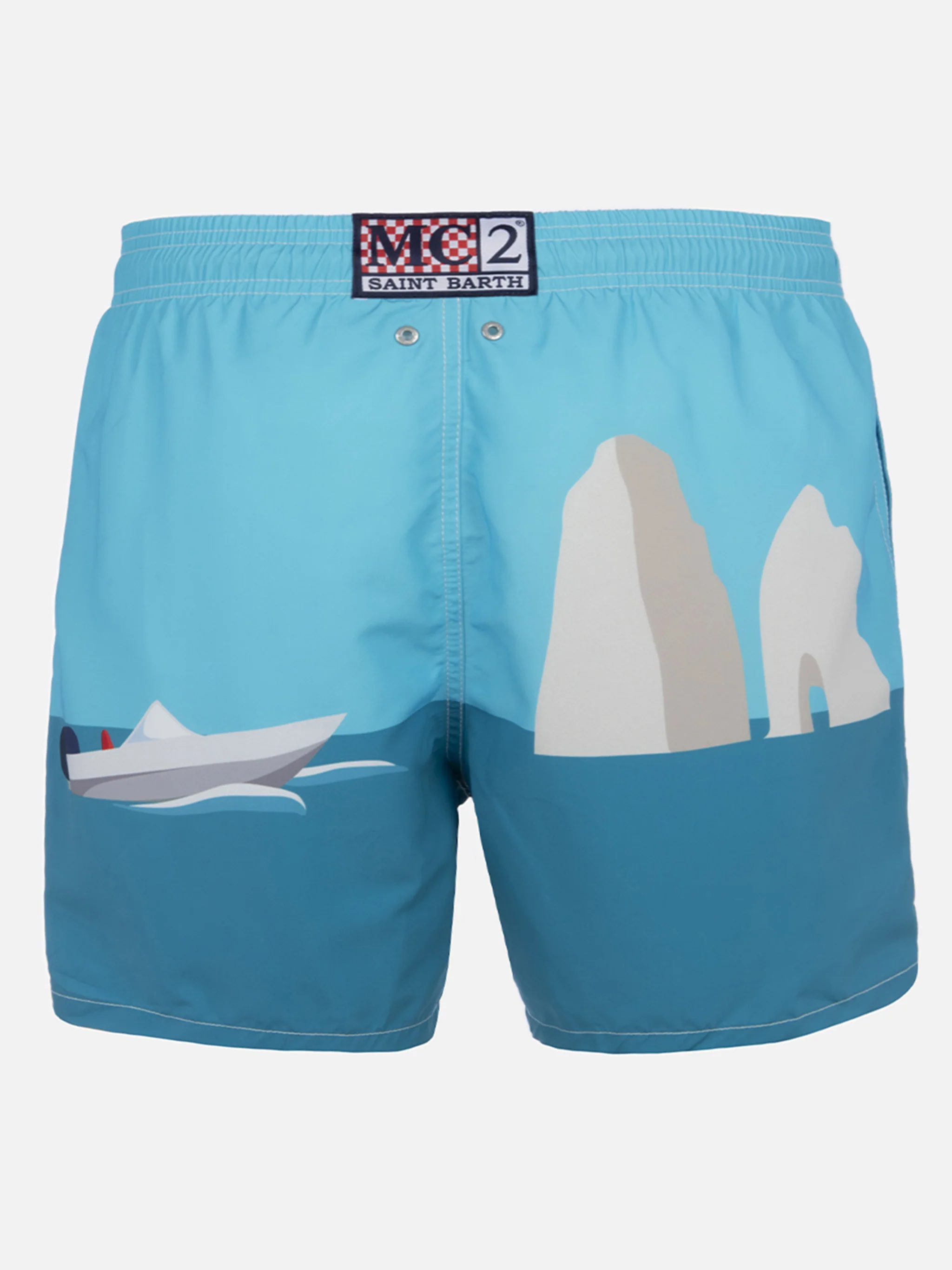 Gustavia multicolor Capri placed print swim shorts - Image 2