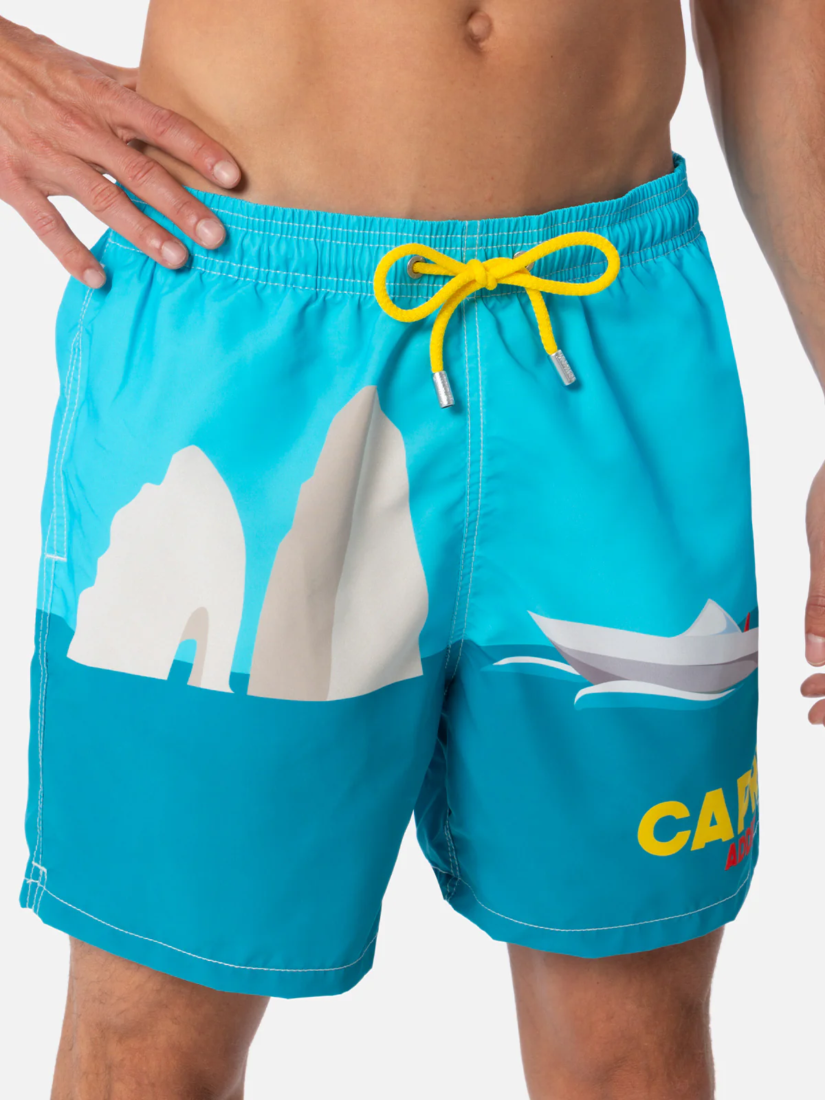 Gustavia multicolor Capri placed print swim shorts - Image 3