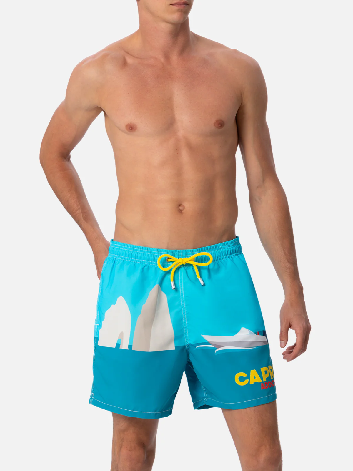 Gustavia multicolor Capri placed print swim shorts - Image 4