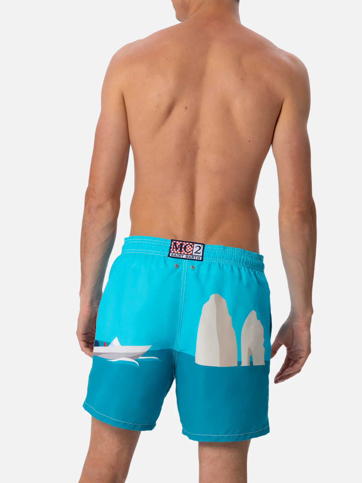 Gustavia multicolor Capri placed print swim shorts - Image 5