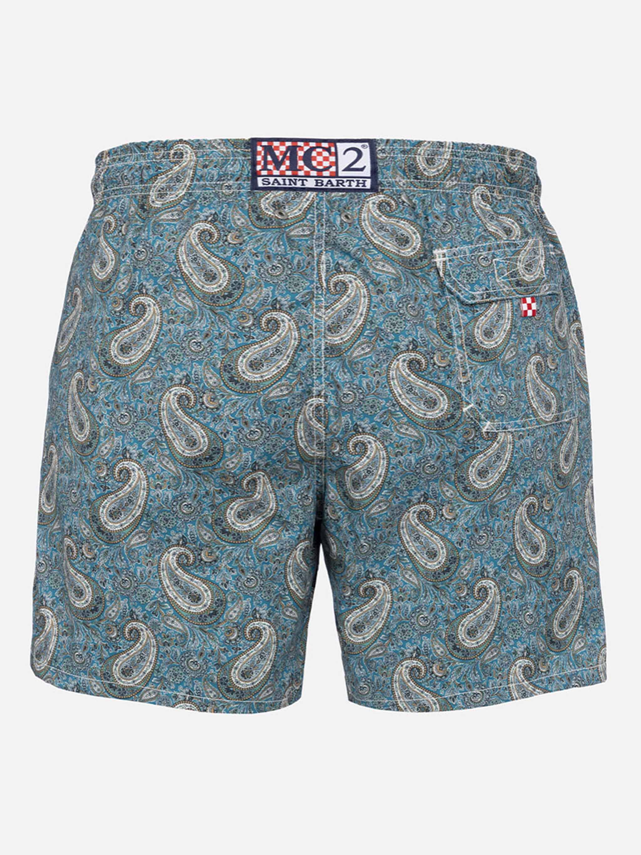 Gustavia swim shorts with cashmere print | Made with Liberty Fabric - Image 2