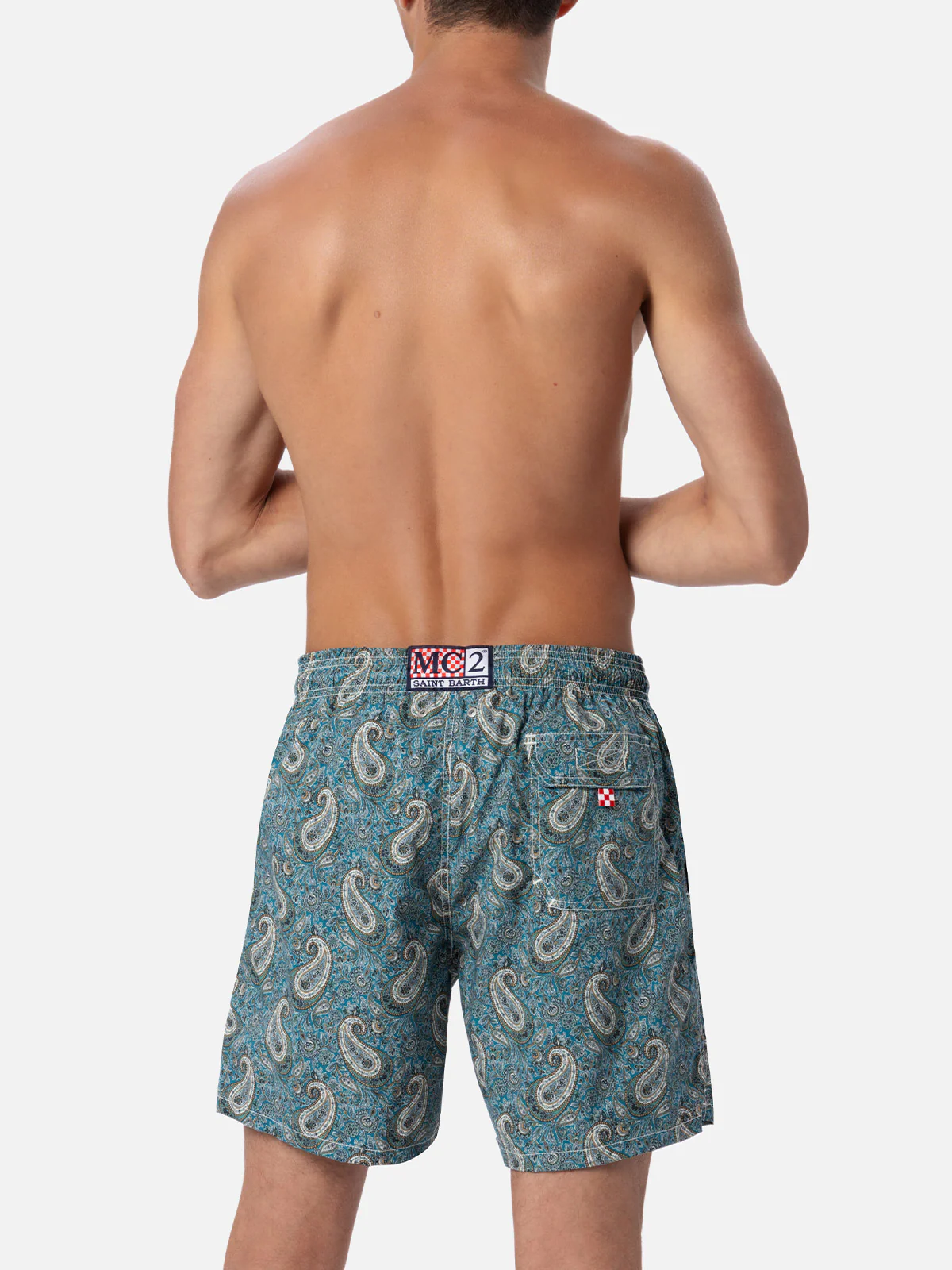 Gustavia swim shorts with cashmere print | Made with Liberty Fabric - Image 5