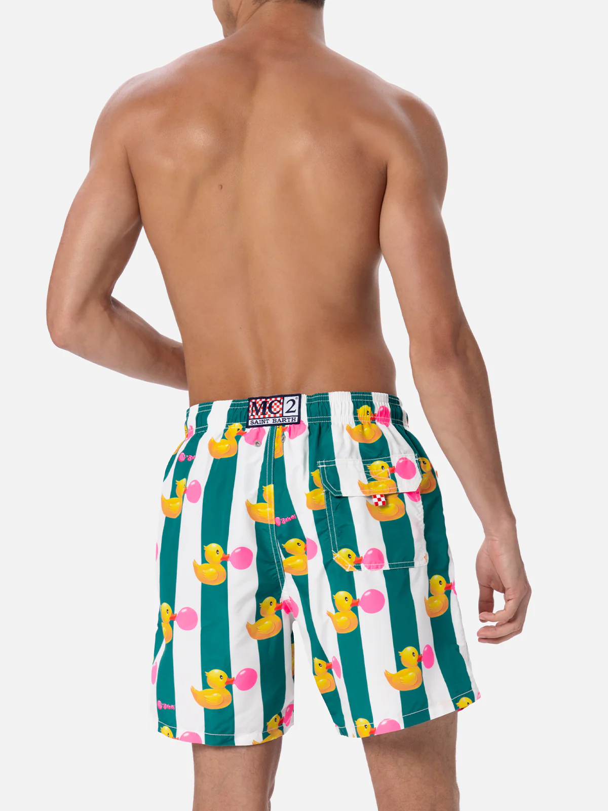 Man mid-length Gustavia swim-shorts with ducky Big Babol print | BIG BABOL SPECIAL EDITION - Image 5