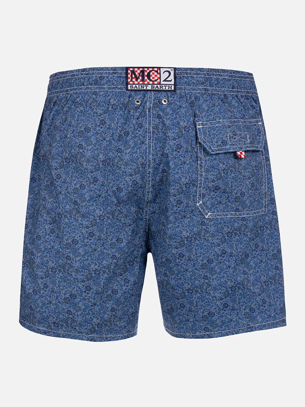 Gustavia swim shorts with Emma & Georgina print | Made with Liberty Fabric - Image 2