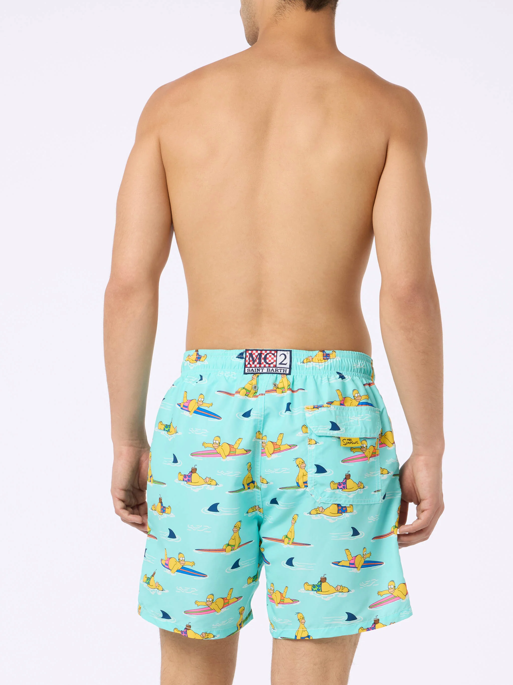 Gustavia swim shorts with Homer Simpson print | Special Edition - Image 4