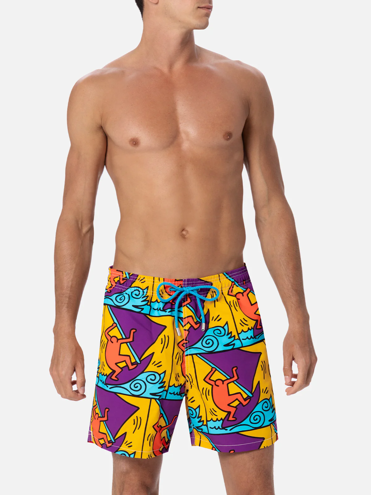 Gustavia yellow Keith Haring Sail placed print swim shorts | Special Edition - Image 3