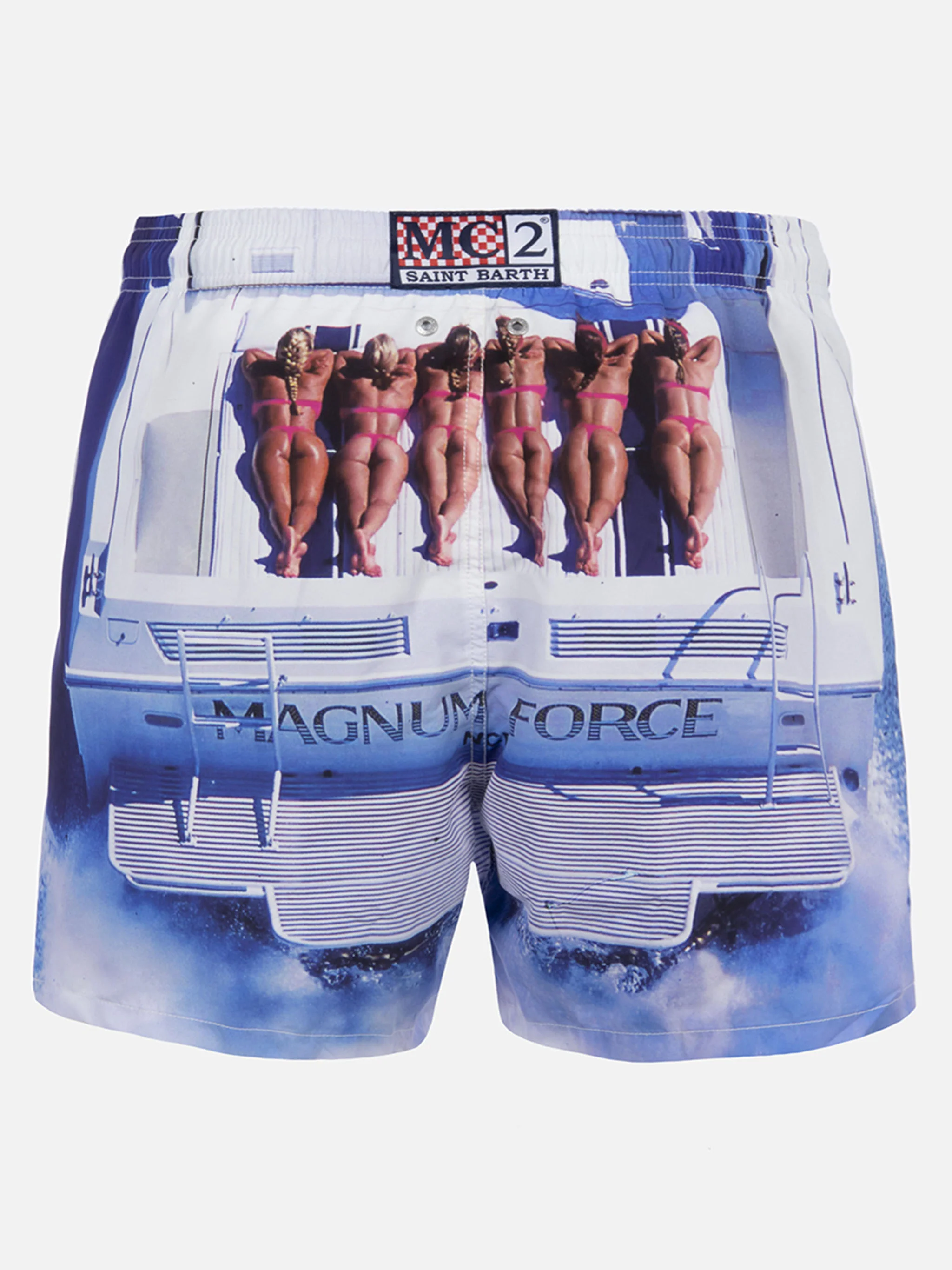 Gustavia white Magnum Marine placed print swim shorts | Special Edition - Image 2