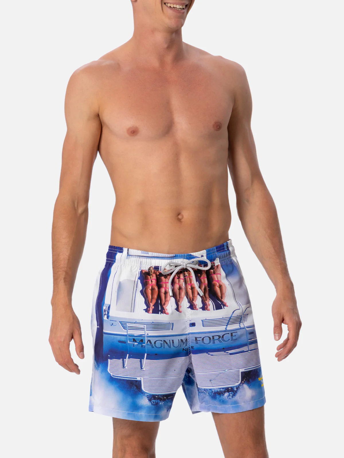 Gustavia white Magnum Marine placed print swim shorts | Special Edition - Image 3