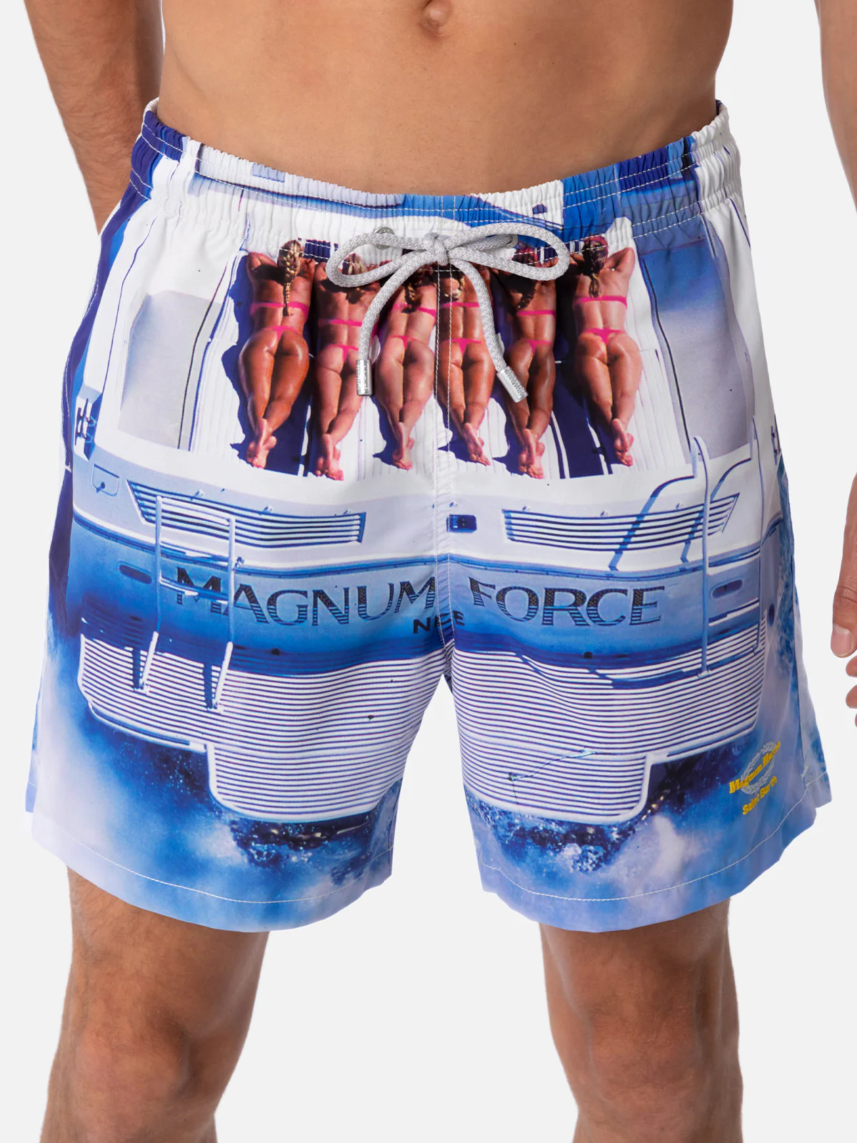 Gustavia white Magnum Marine placed print swim shorts | Special Edition - Image 5
