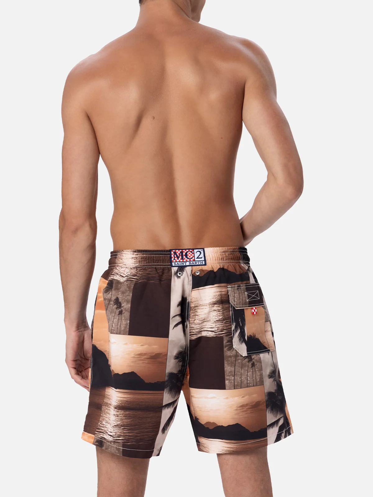 Gustavia swim shorts with sunset print | Special Edition - Image 5
