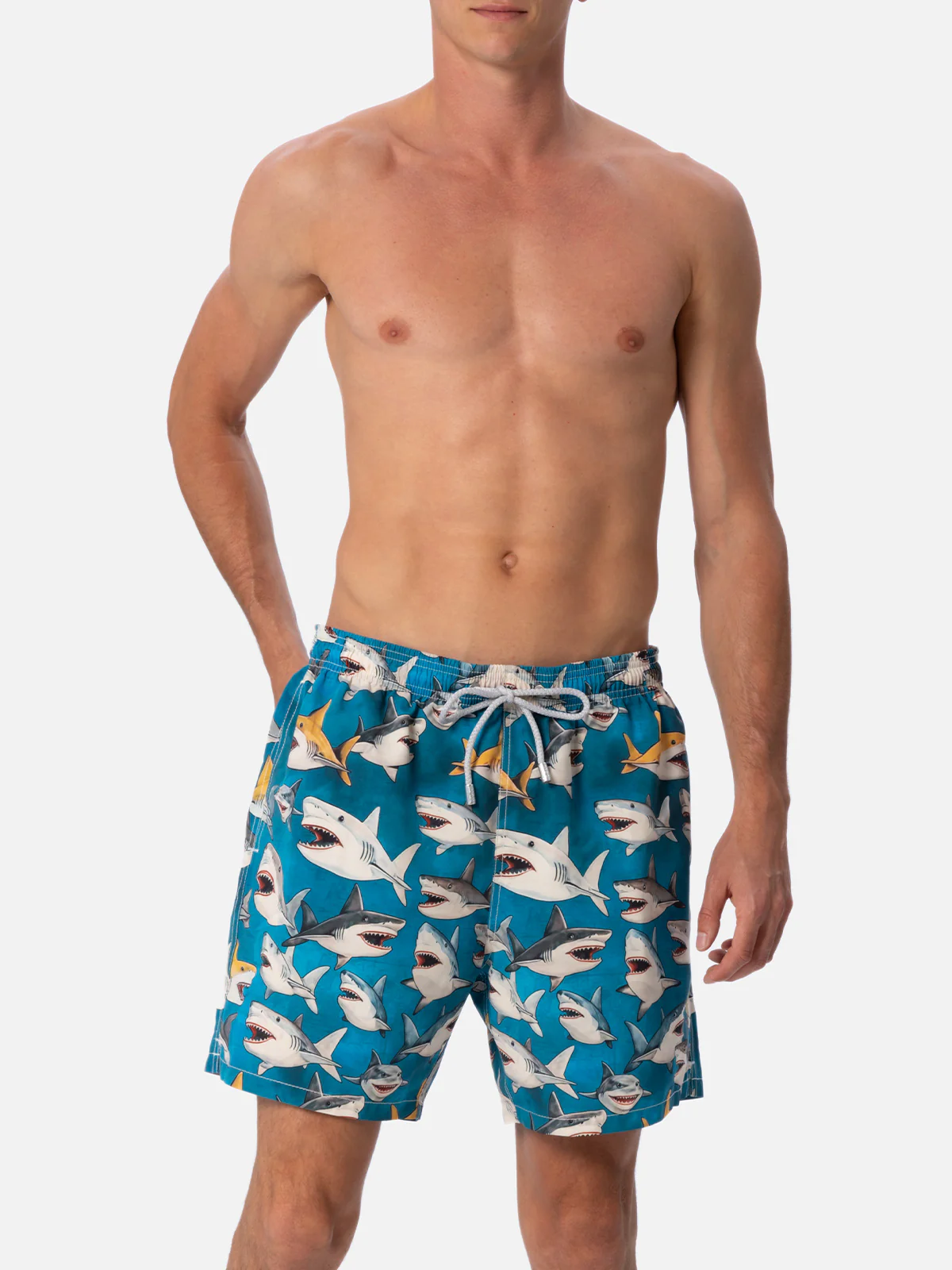 Gustavia swim shorts with shark print | Special Edition - Image 3