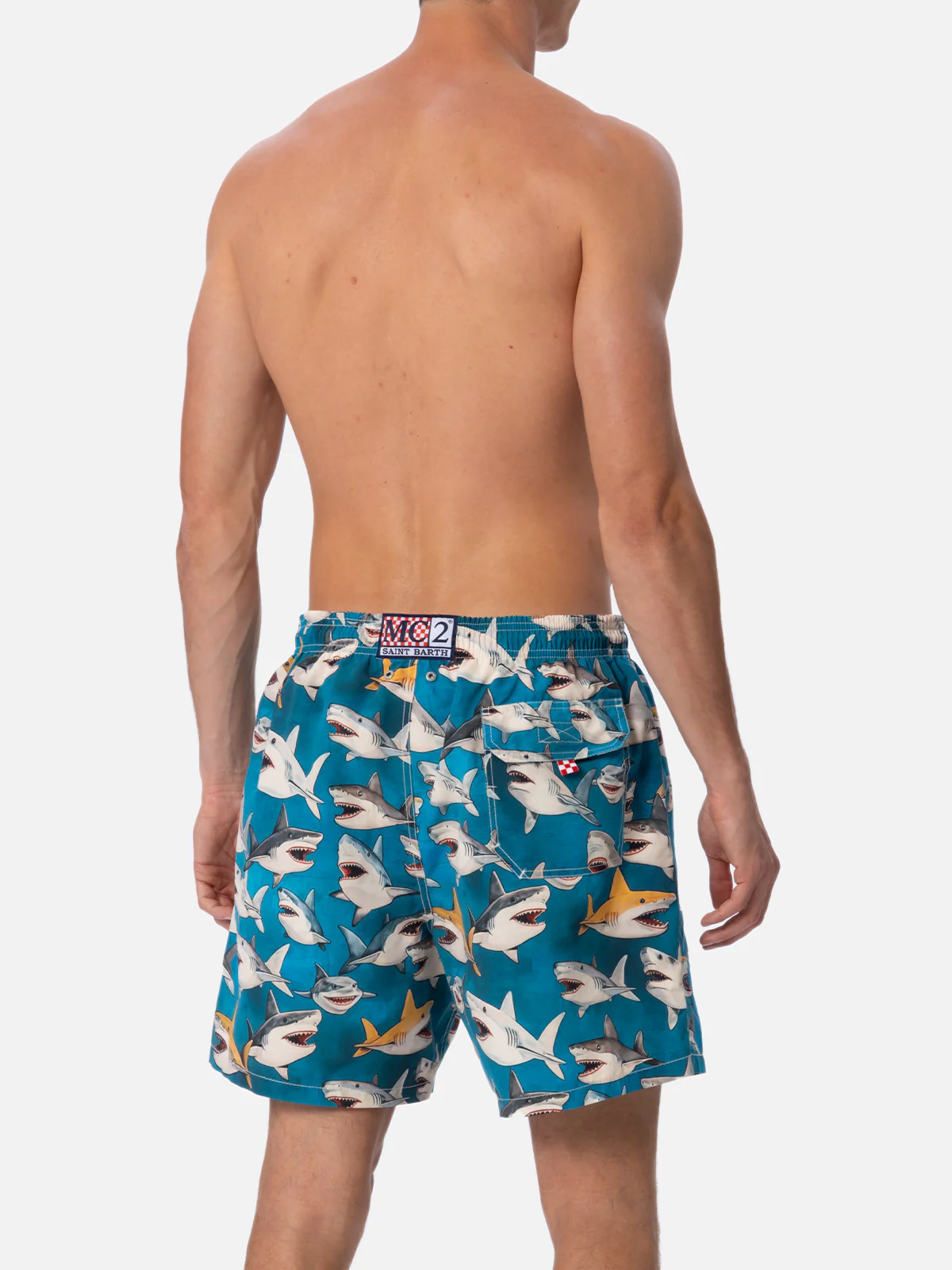 Gustavia swim shorts with shark print | Special Edition - Image 4