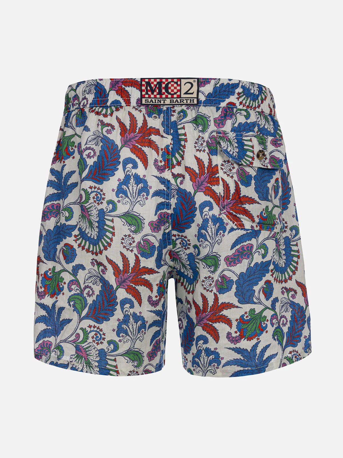 Gustavia floral linen swim shorts - Image 2