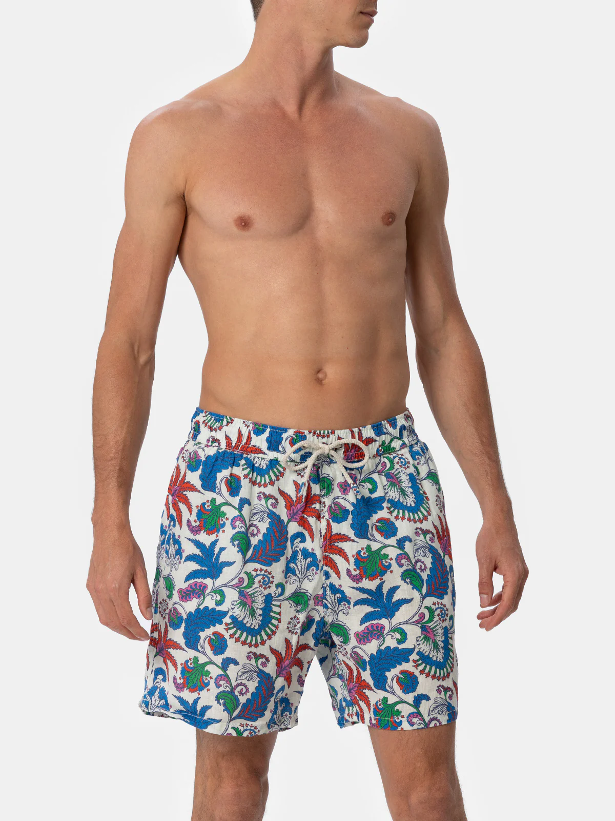 Gustavia floral linen swim shorts - Image 4