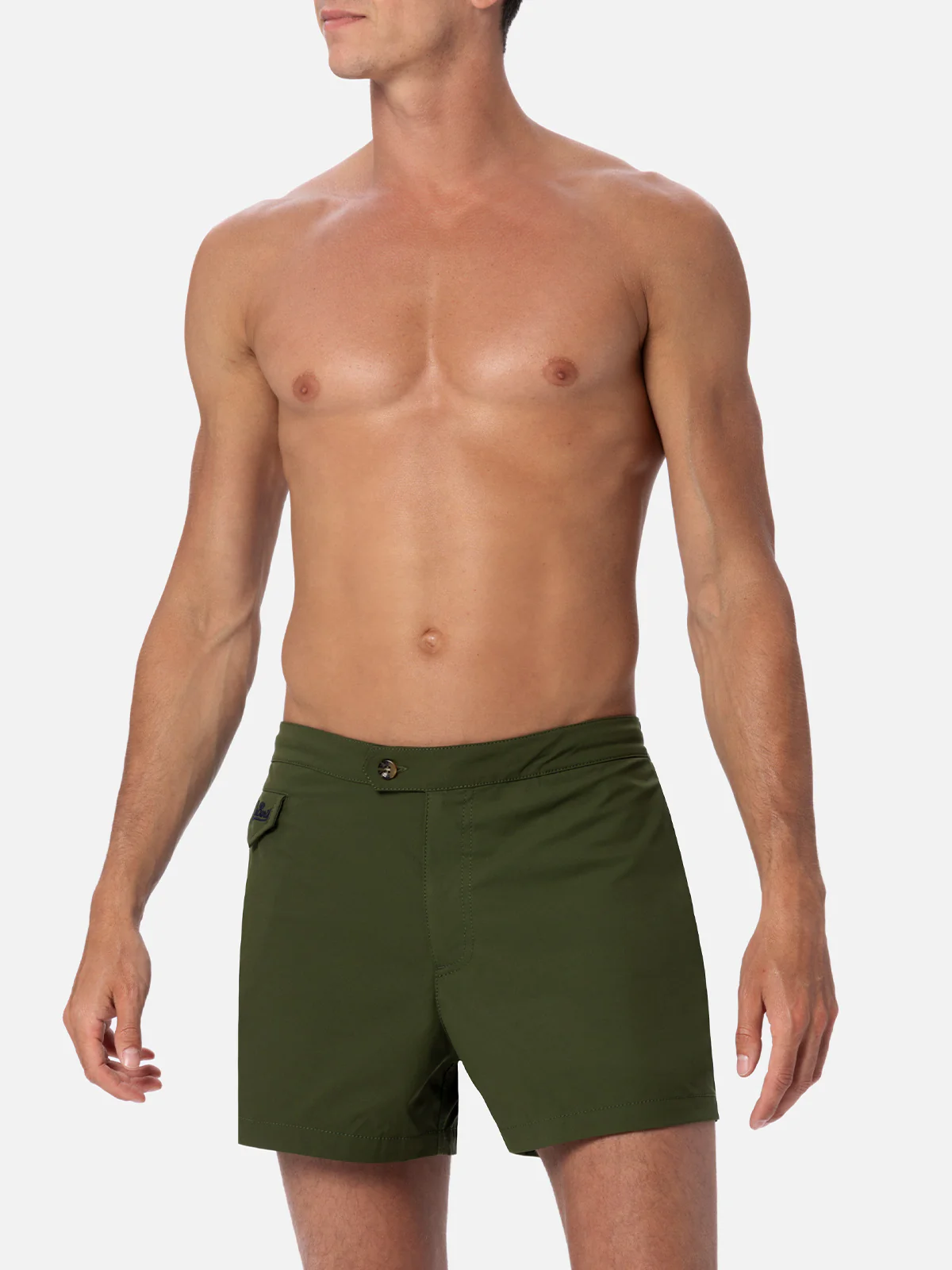 Harrys military green swim shorts - Image 3