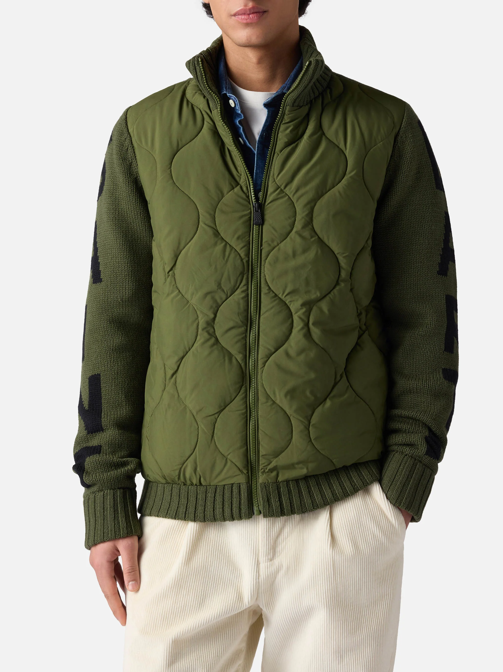 Whistler military green padded jacket
