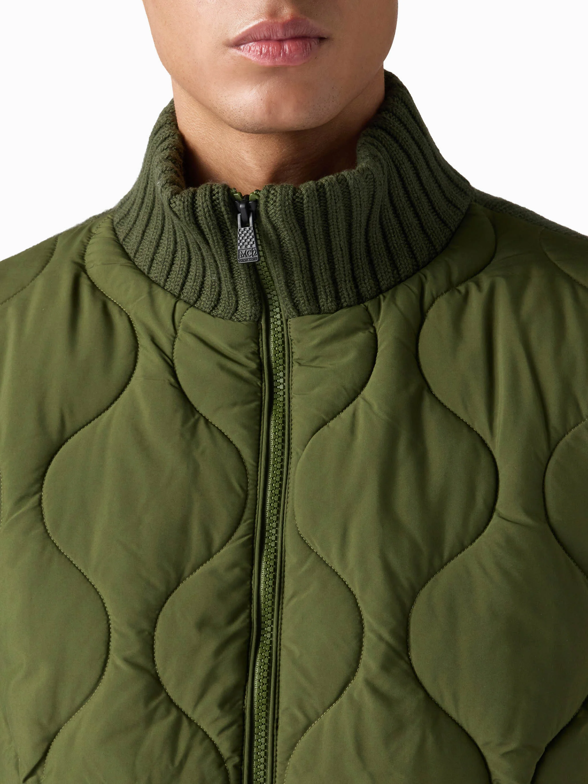 Whistler military green padded jacket - Image 4