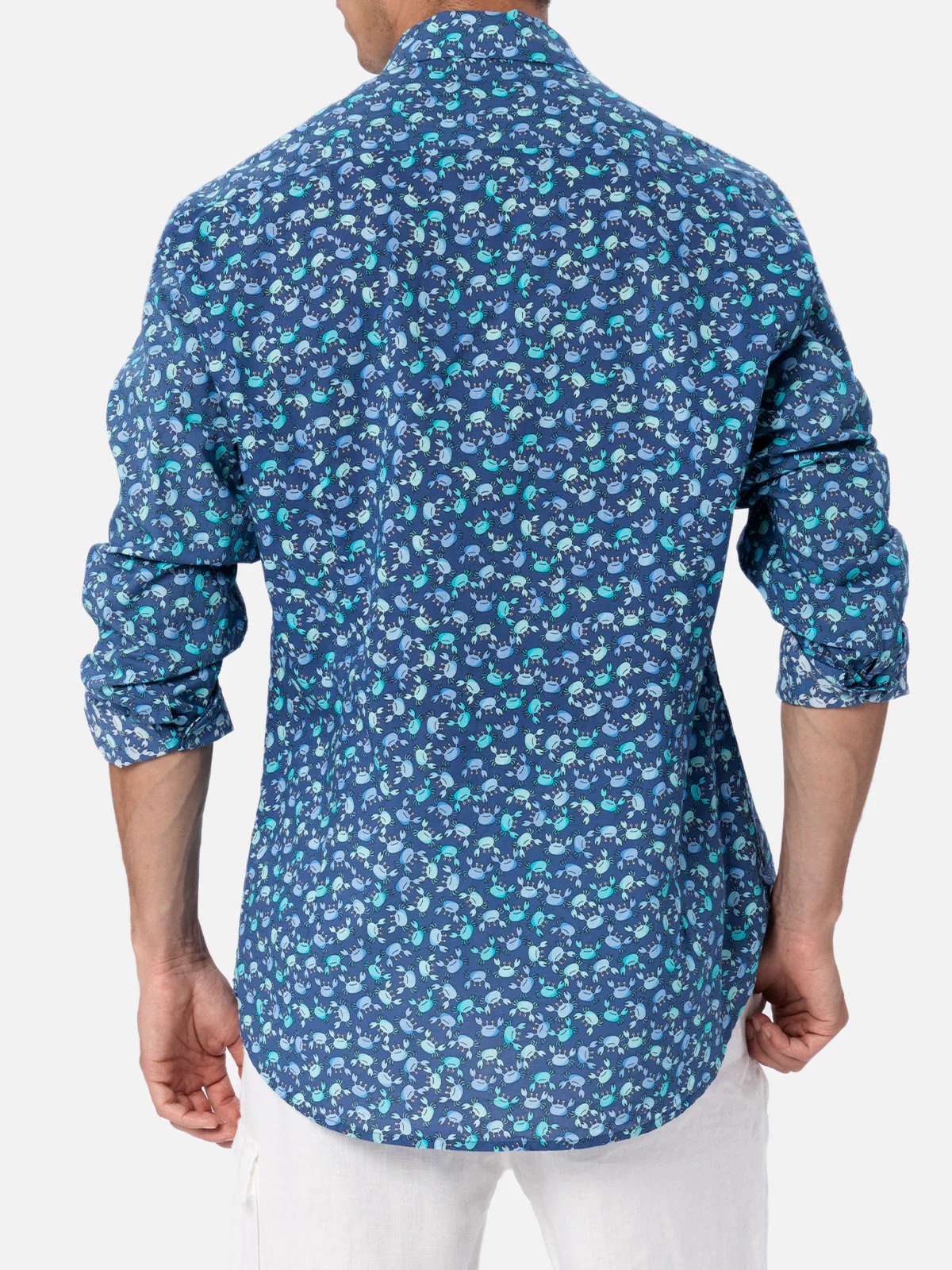 Sikelia multicolor crab print cotton muslin shirt - Image 3