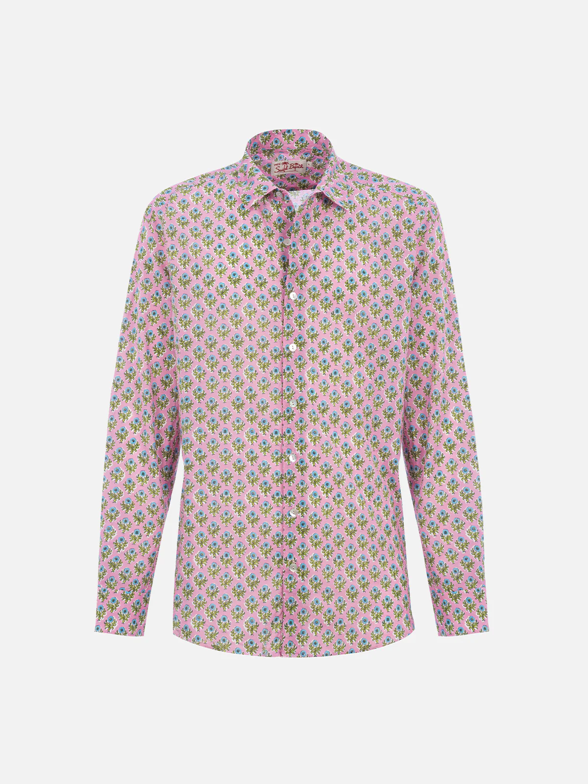 Sikelia multicolor flower print cotton muslin shirt - Image 4