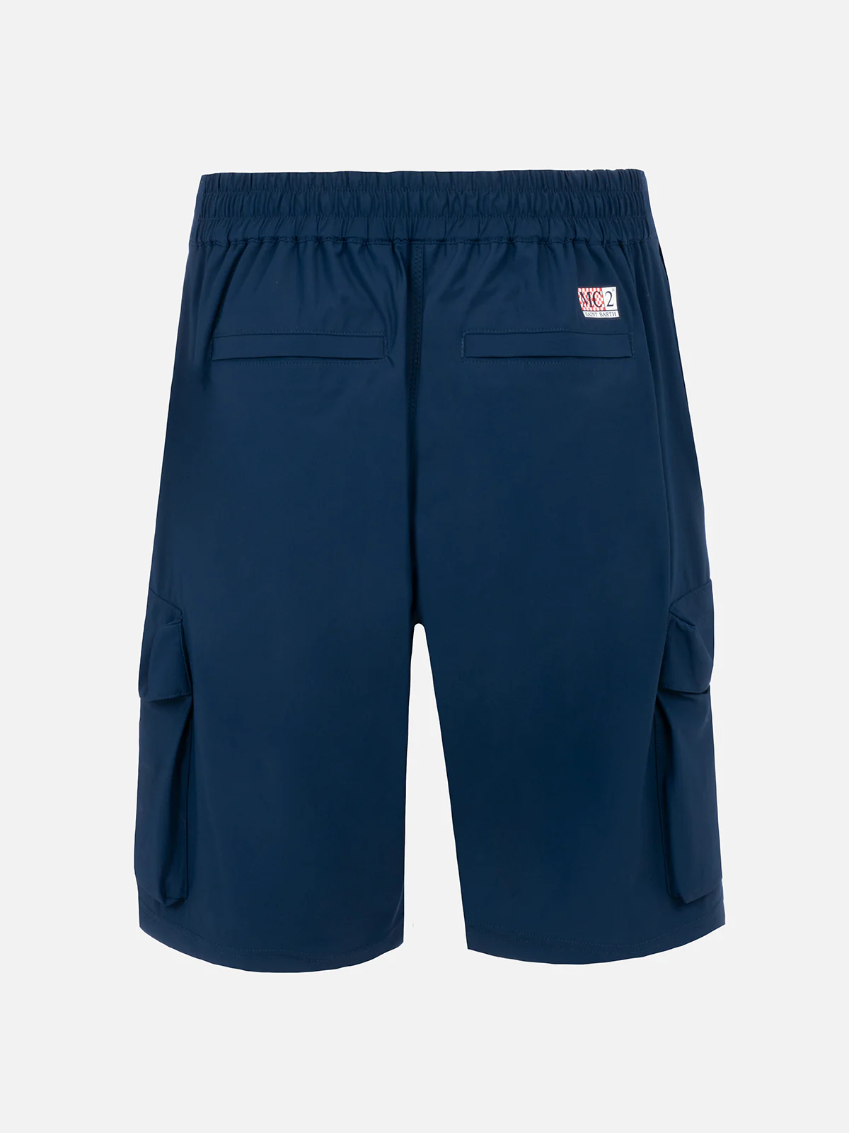 Navy blue technic fabric bermuda shorts Deck - Image 2