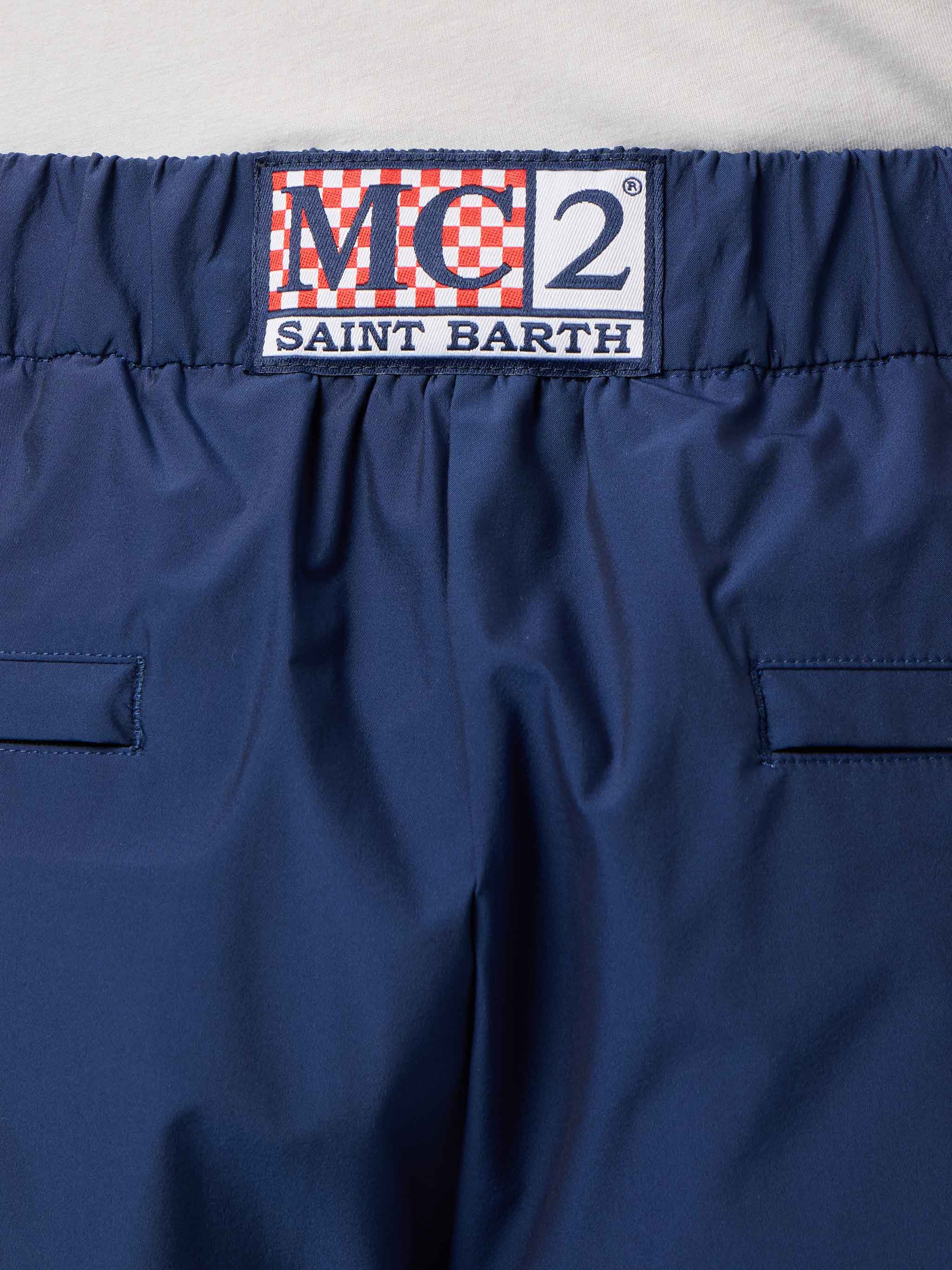 Porter navy blue Solaro technical pants - Image 2