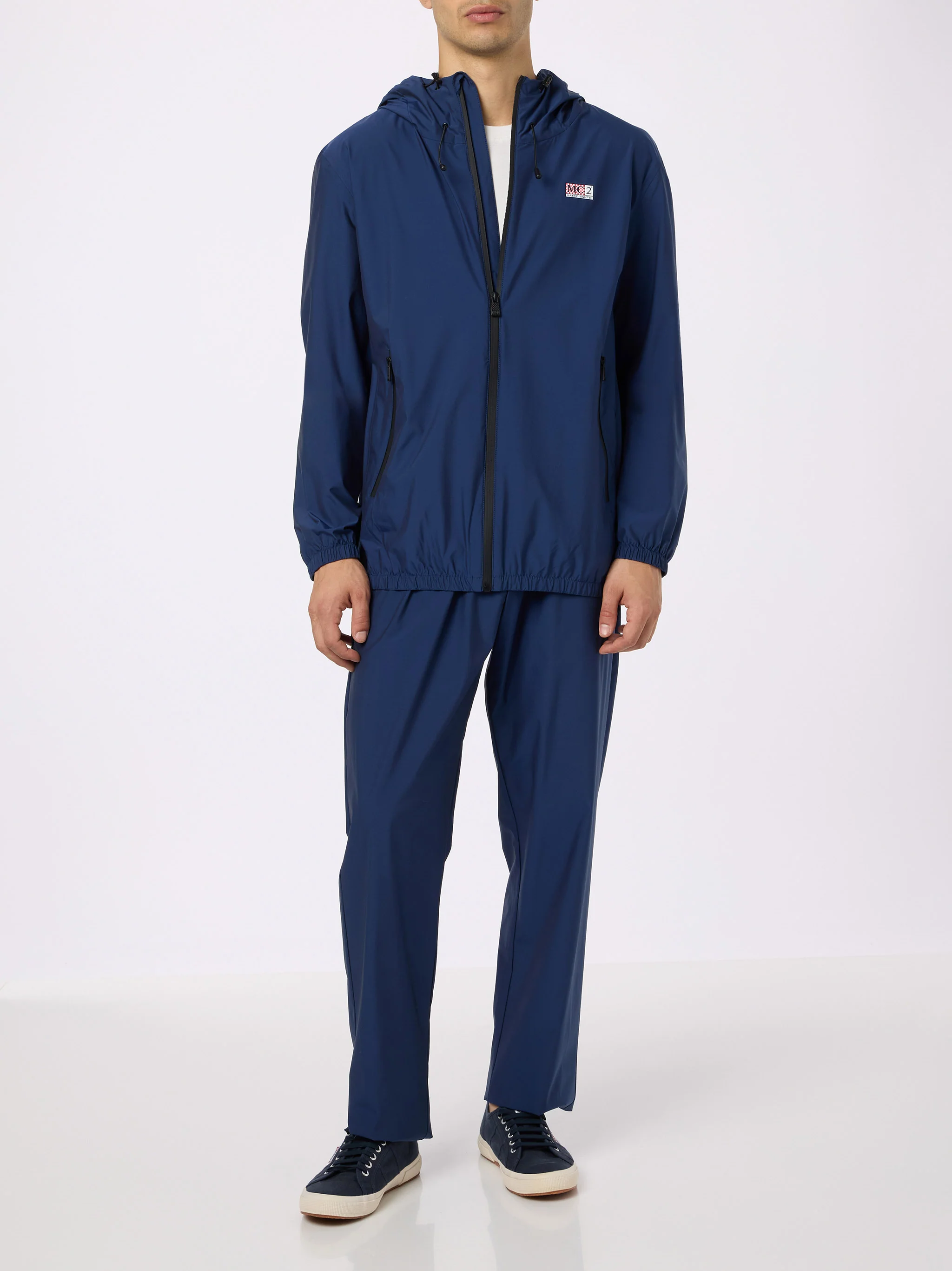 Porter navy blue Solaro technical pants - Image 3