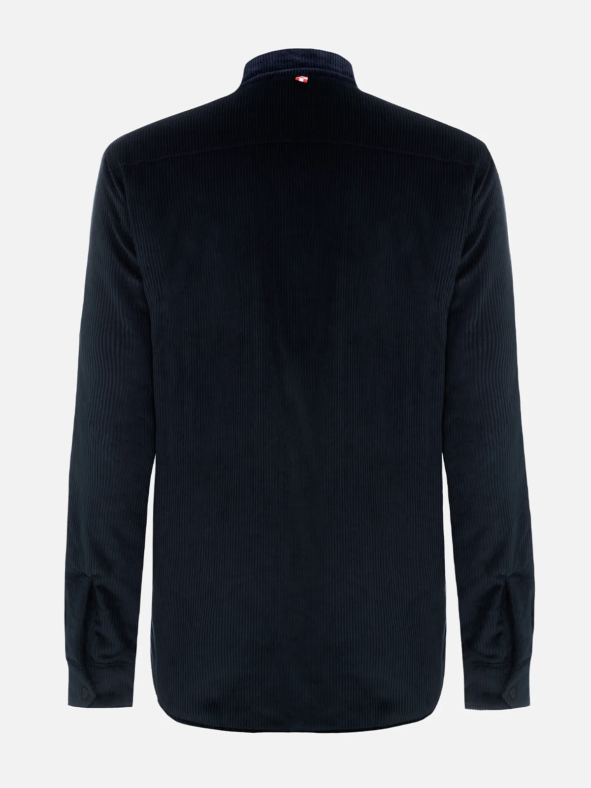 Chalet corduroy overshirt in navy blue solid color - Image 7