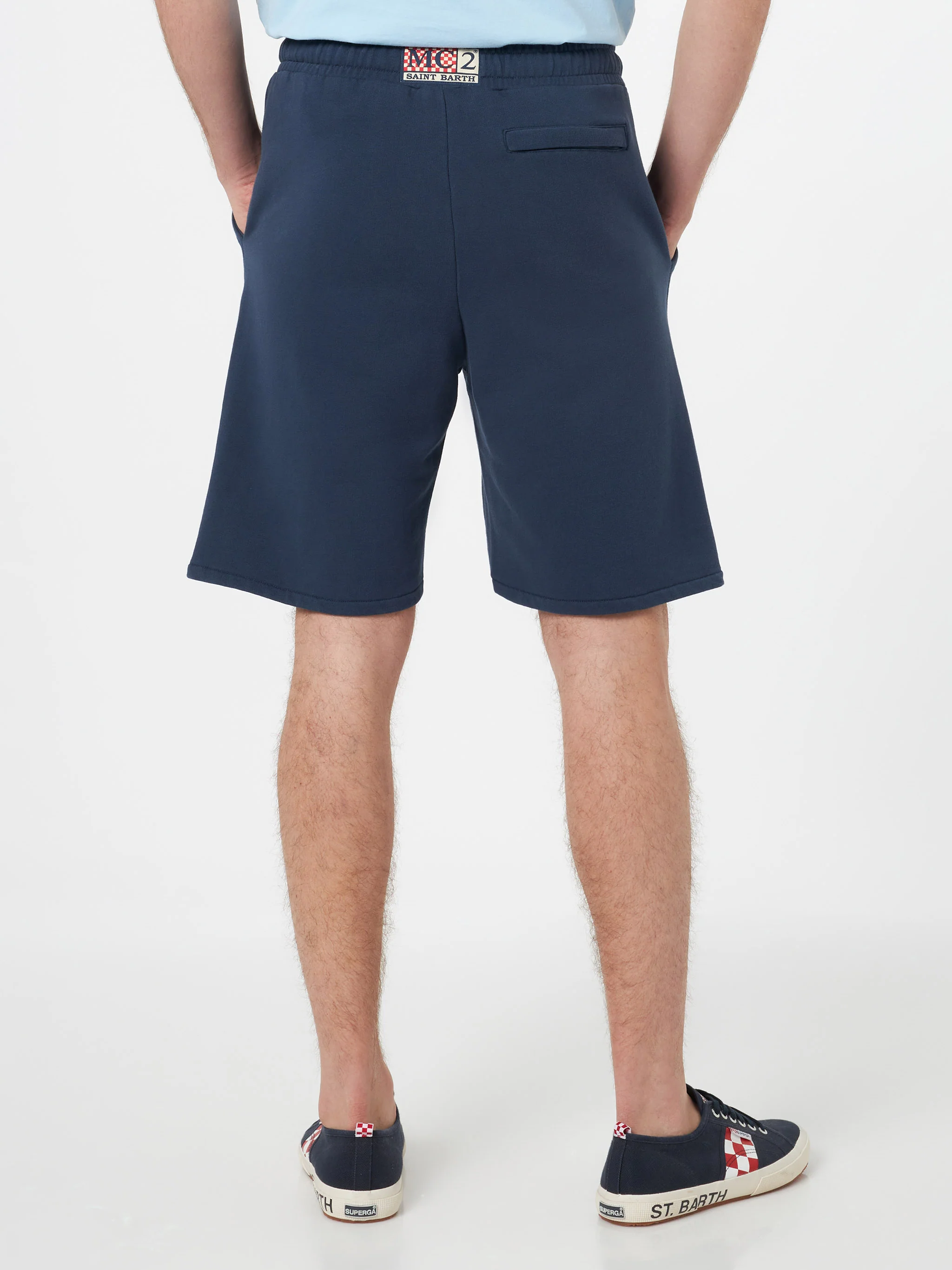 Randle navy blue cotton bermuda shorts - Image 2