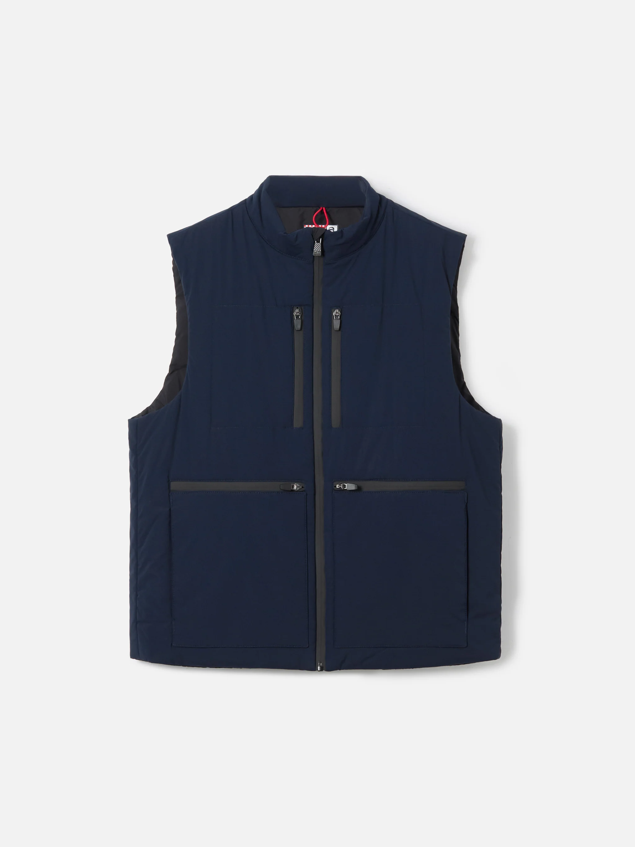 Vonn padded vest in technical fabric in navy blue solid color - Image 7