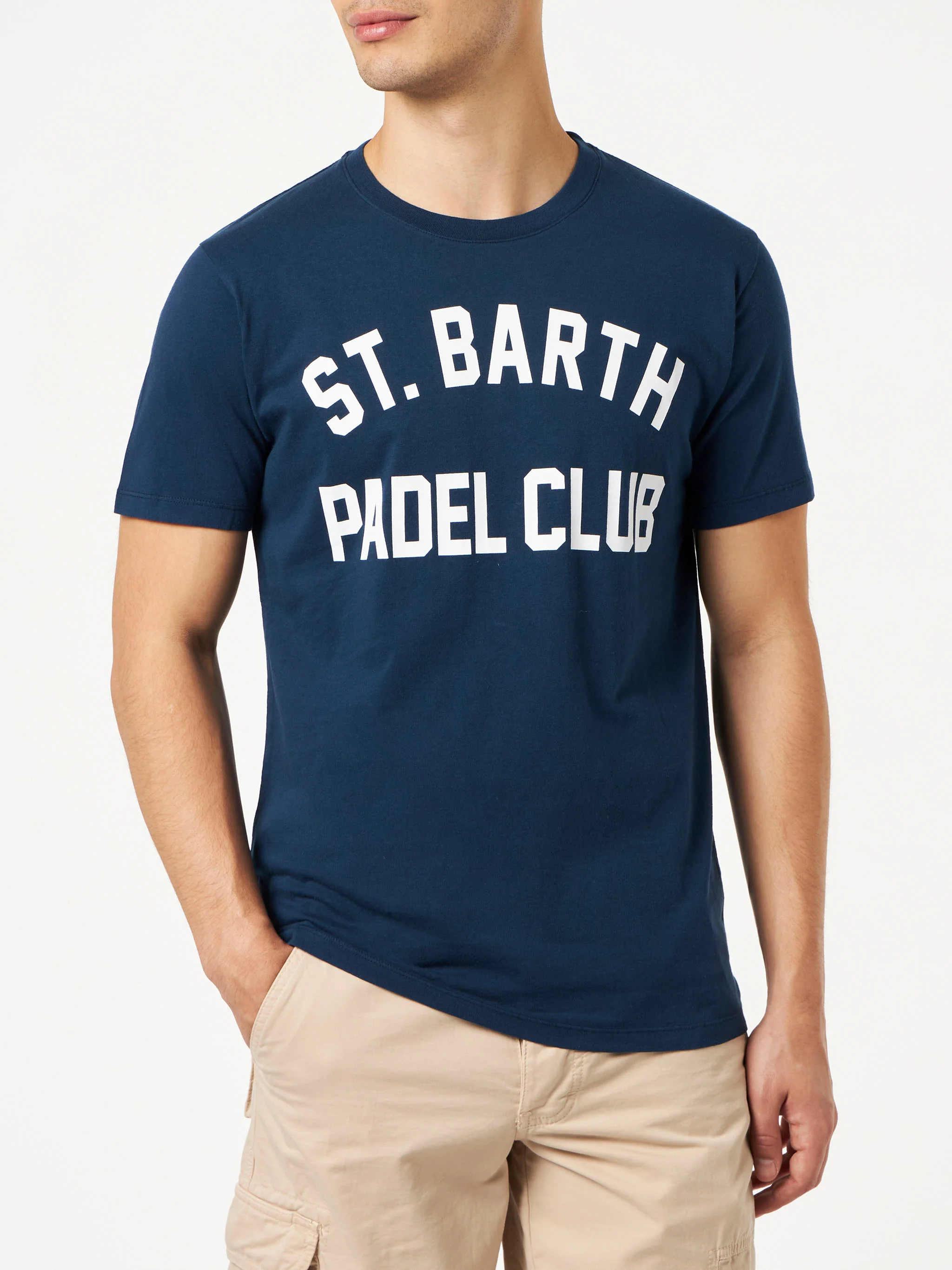 Navy Jack St. Barth Padel Club T-shirt - Image 3