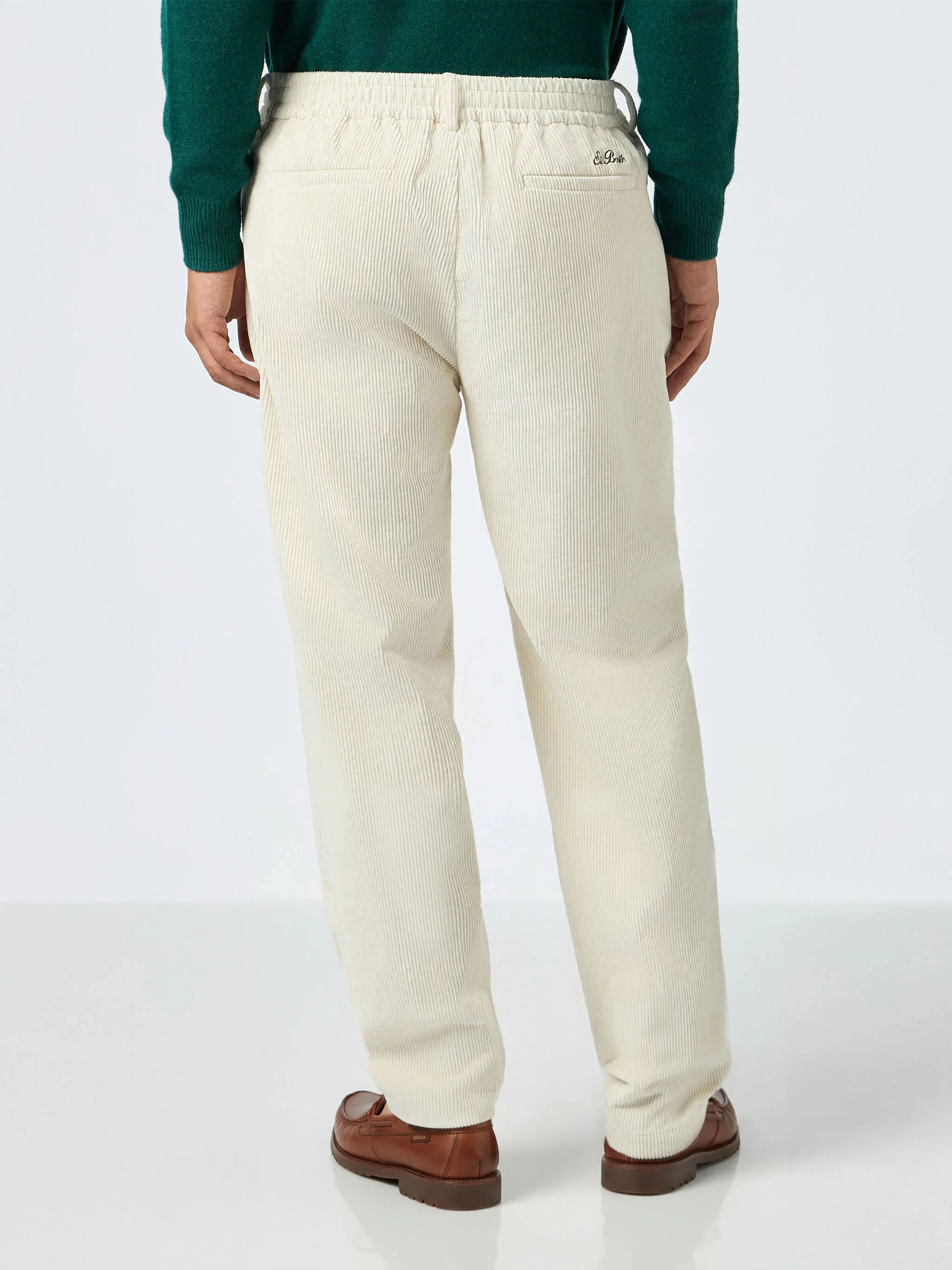 Fuji corduroy pants in off white - Image 2