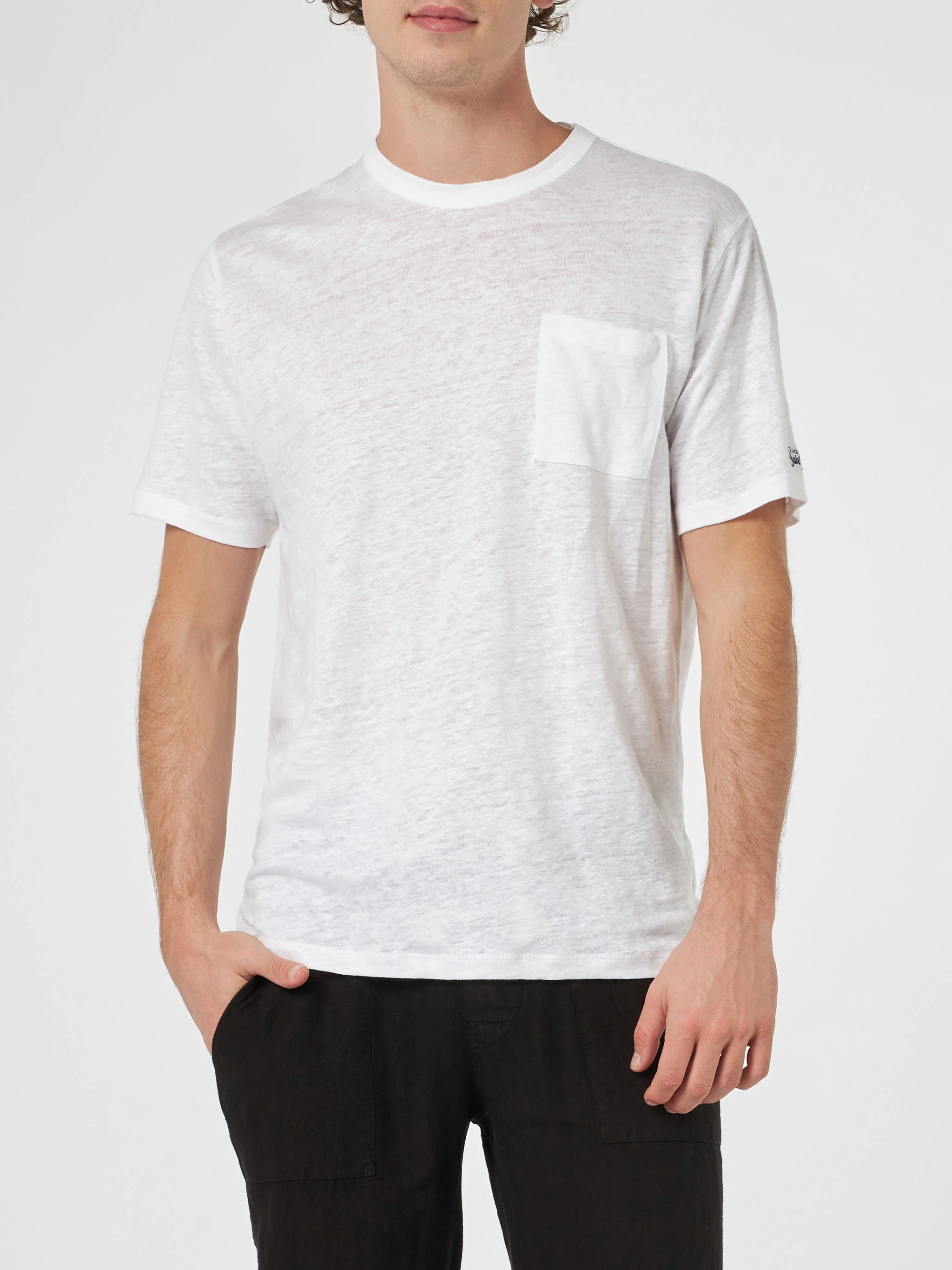 Ecstasea off-white linen jersey t-shirt - Image 2