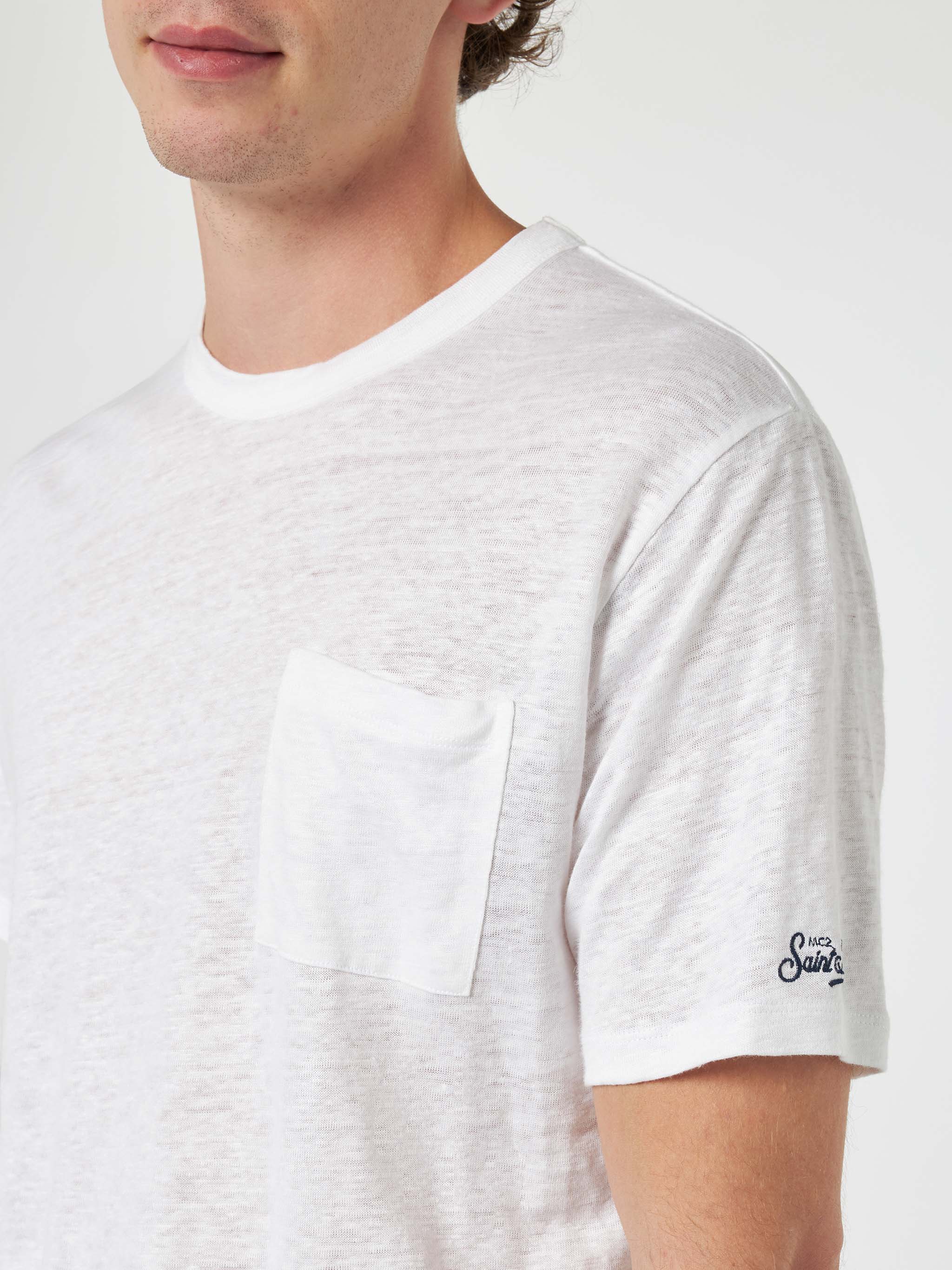 Ecstasea off-white linen jersey t-shirt - Image 3