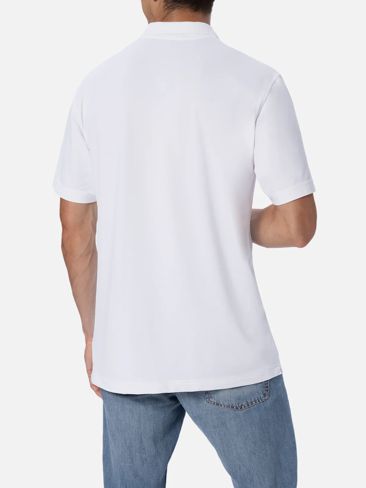 Camber cream technical piqué polo shirt - Image 3