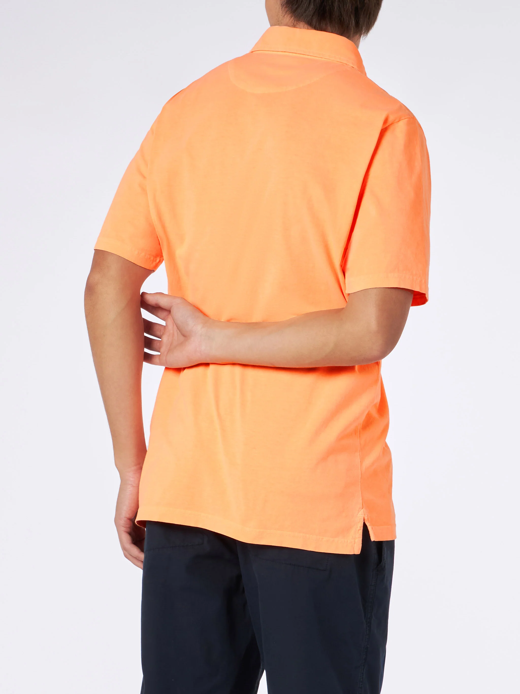 Brighton orange cotton jersey polo - Image 3