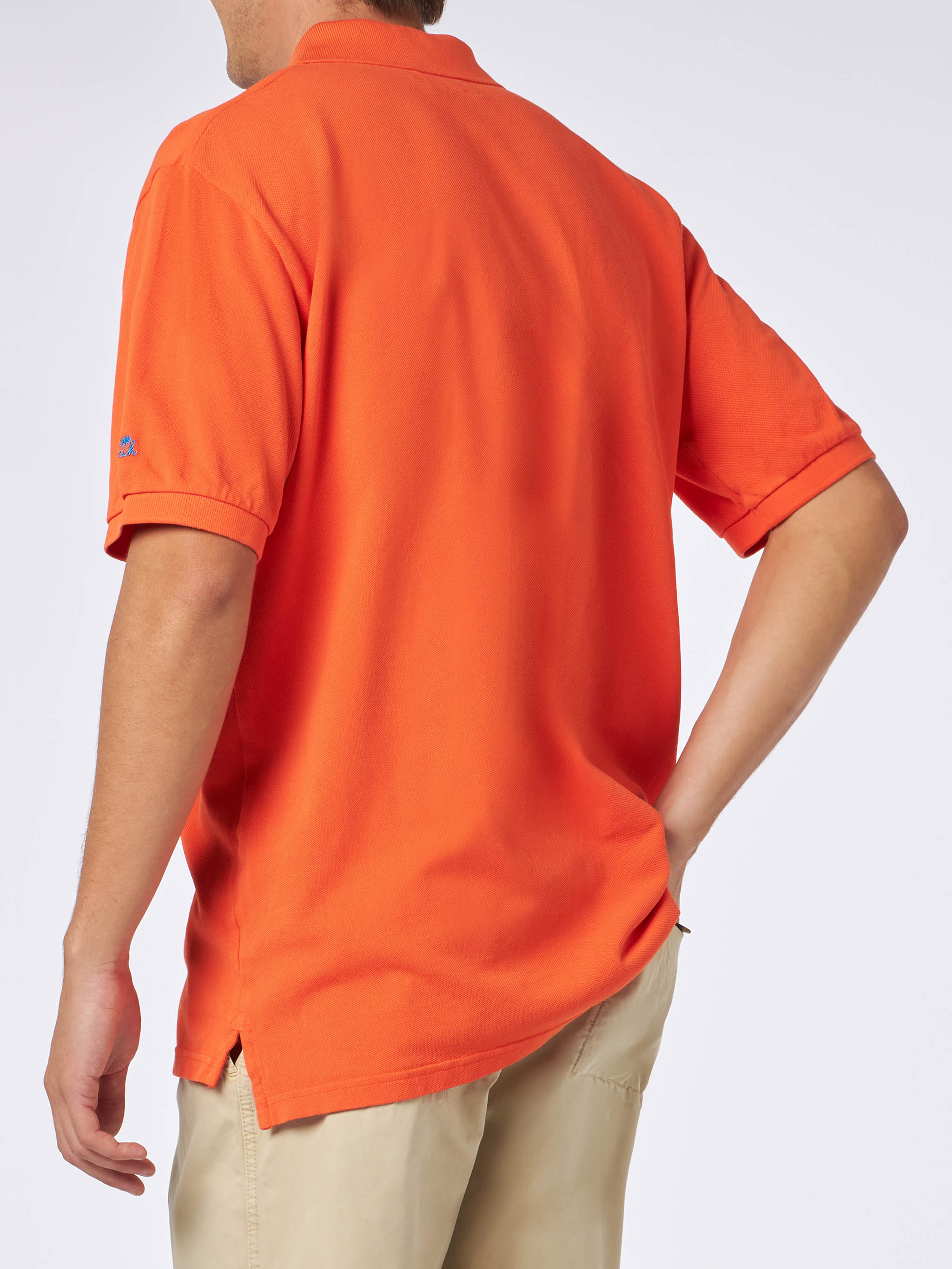 Beverly Hills Vintage orange piquet polo - Image 3