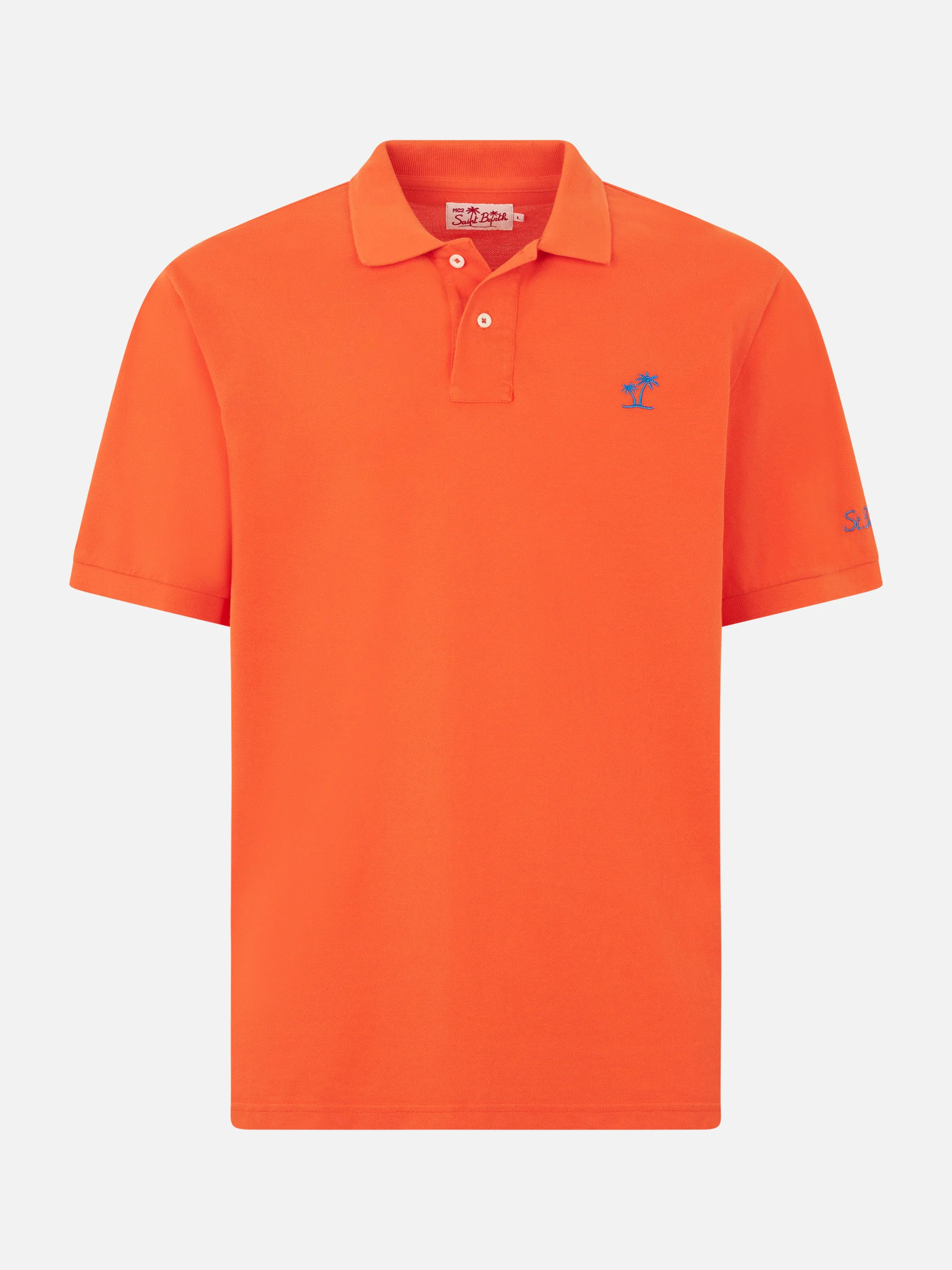 Beverly Hills Vintage orange piquet polo - Image 4