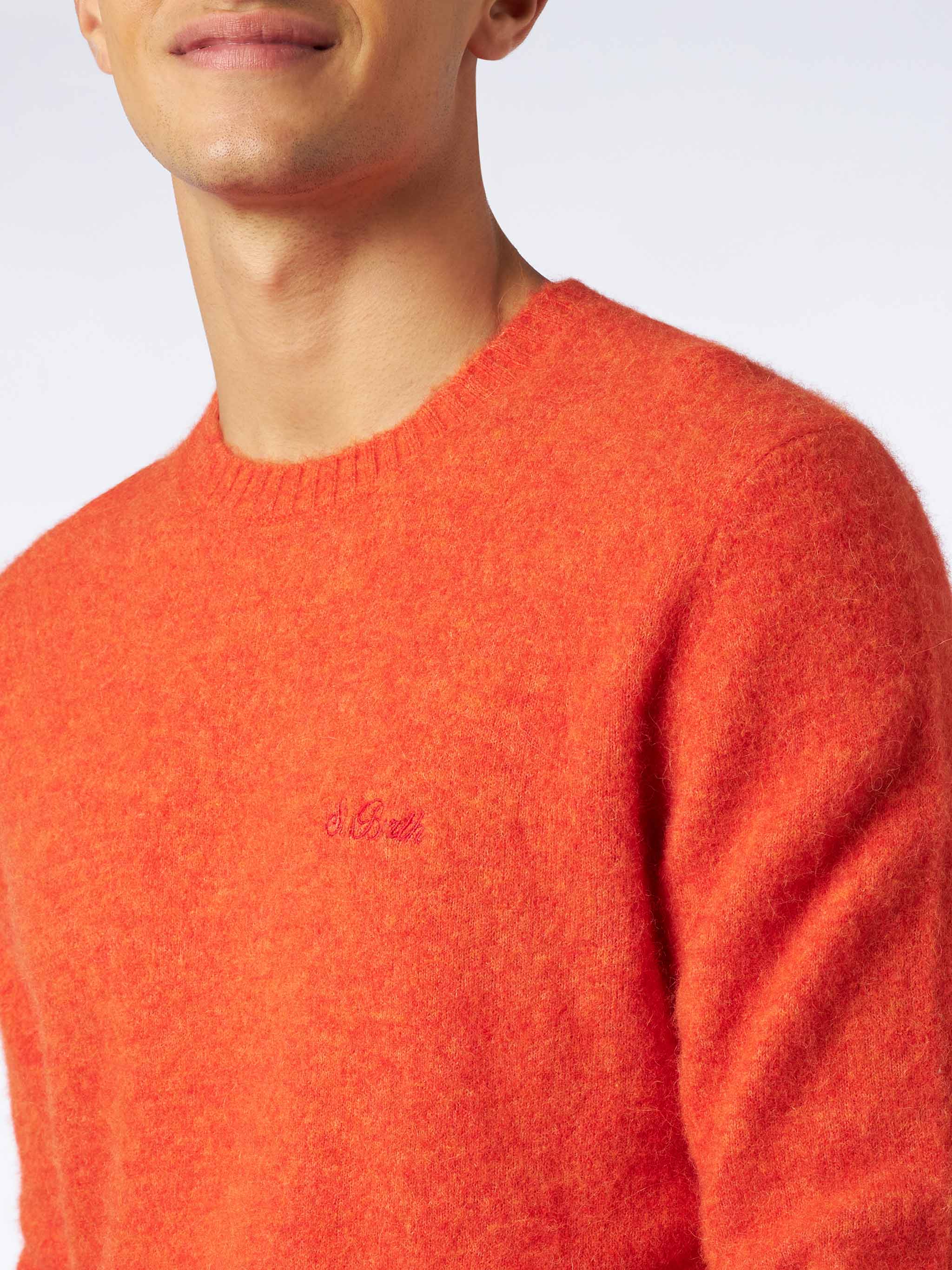 Heron orange stretch wool sweater - Image 3