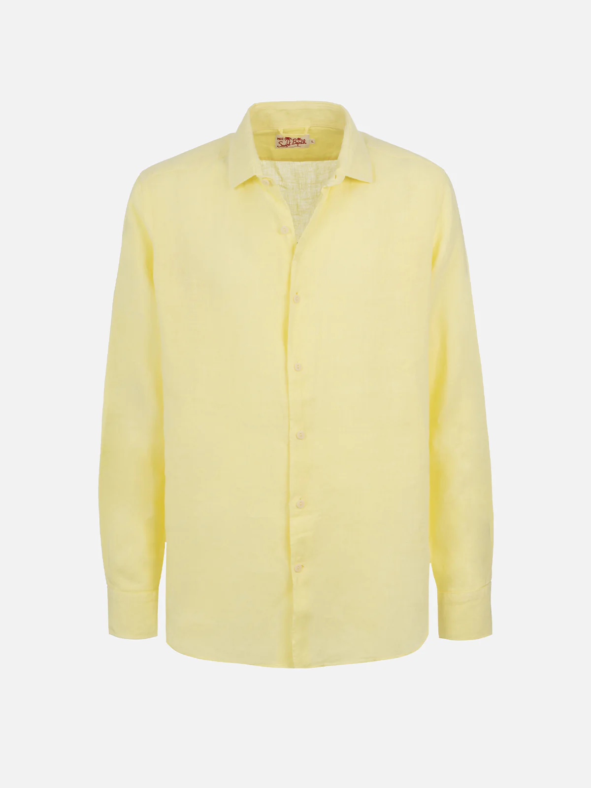 Pamplona linen shirt in pale yellow - Image 4
