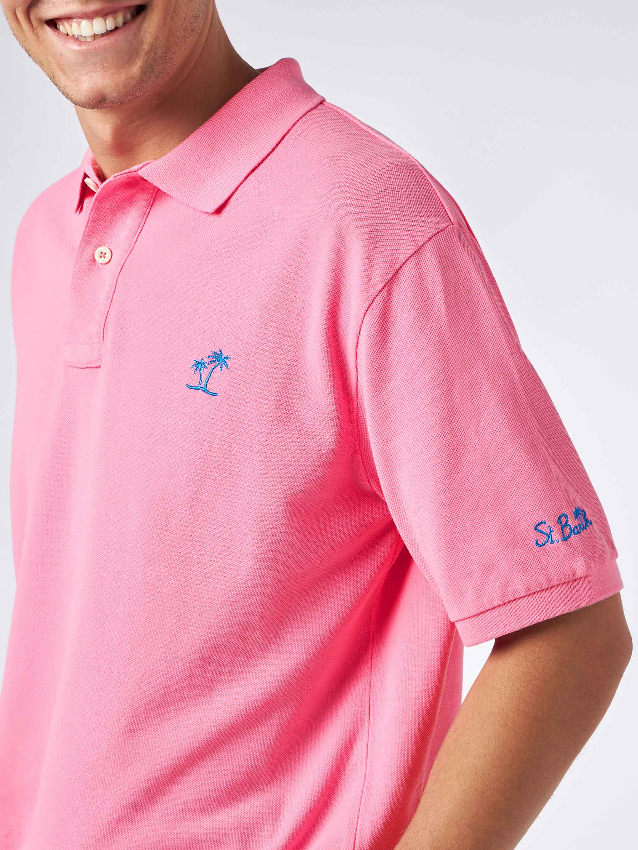 Beverly Hills Vintage pink piquet polo - Image 2