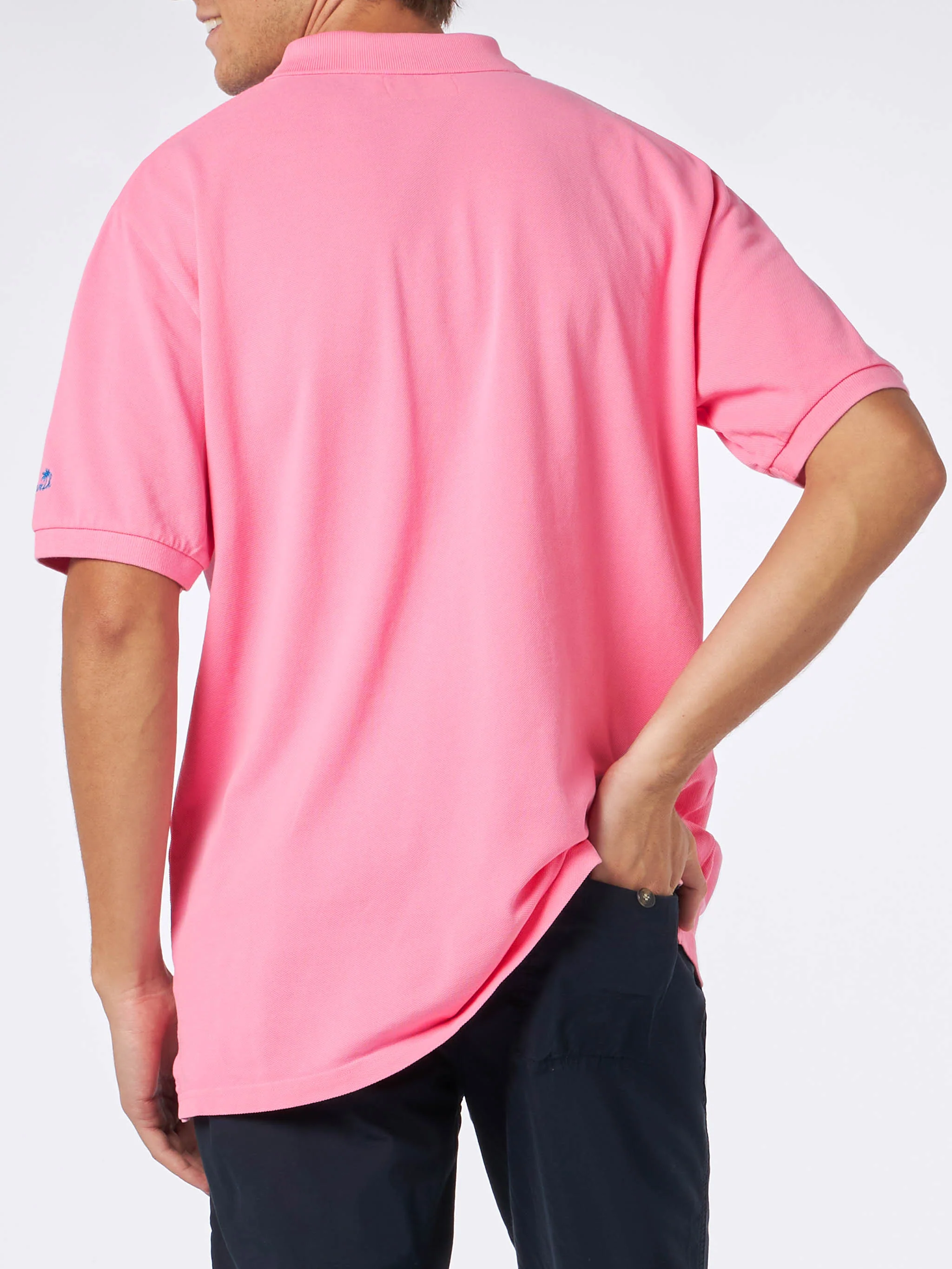 Beverly Hills Vintage pink piquet polo - Image 3