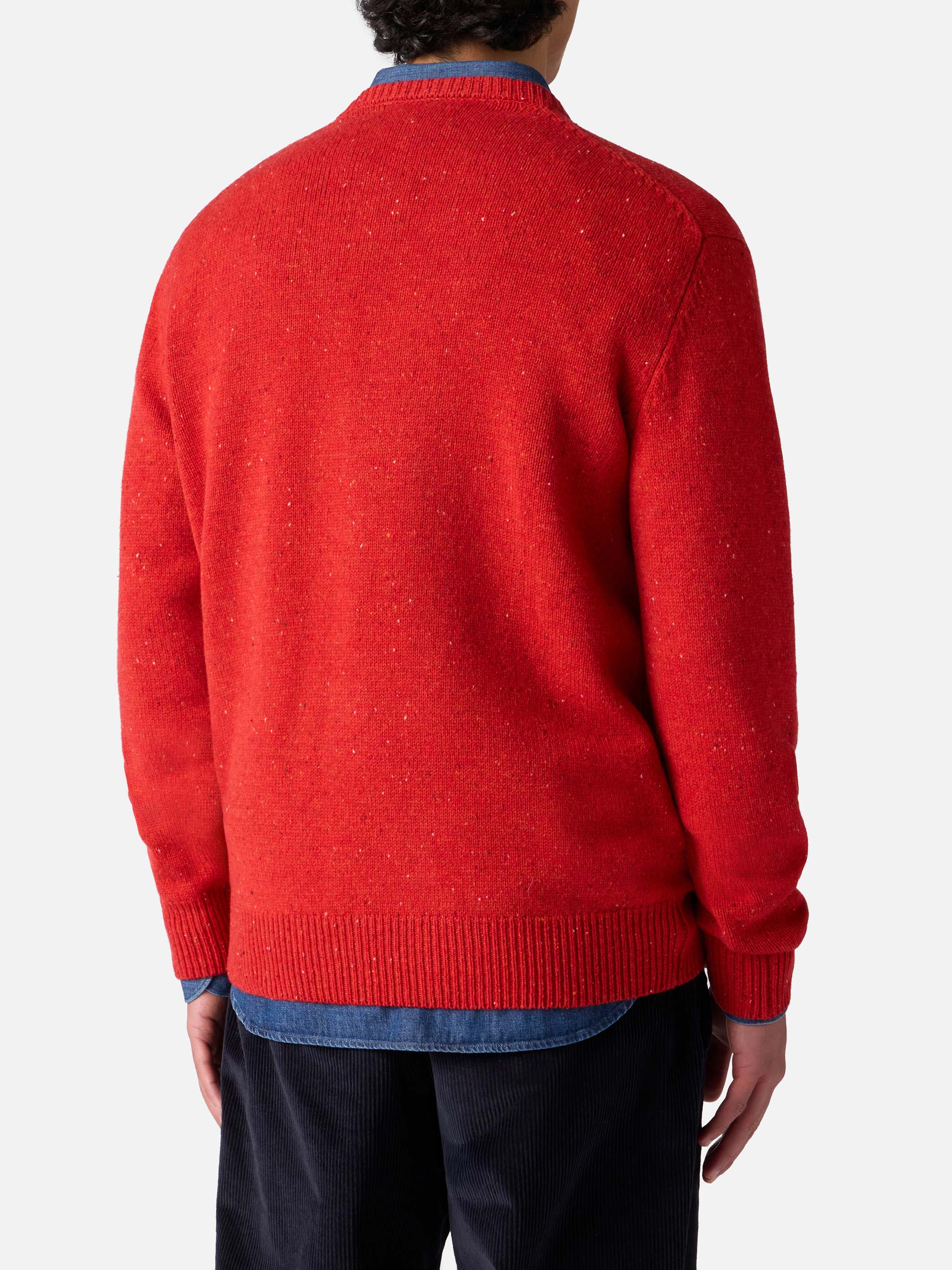 Heron red sweater with St. Barth patch - Image 3