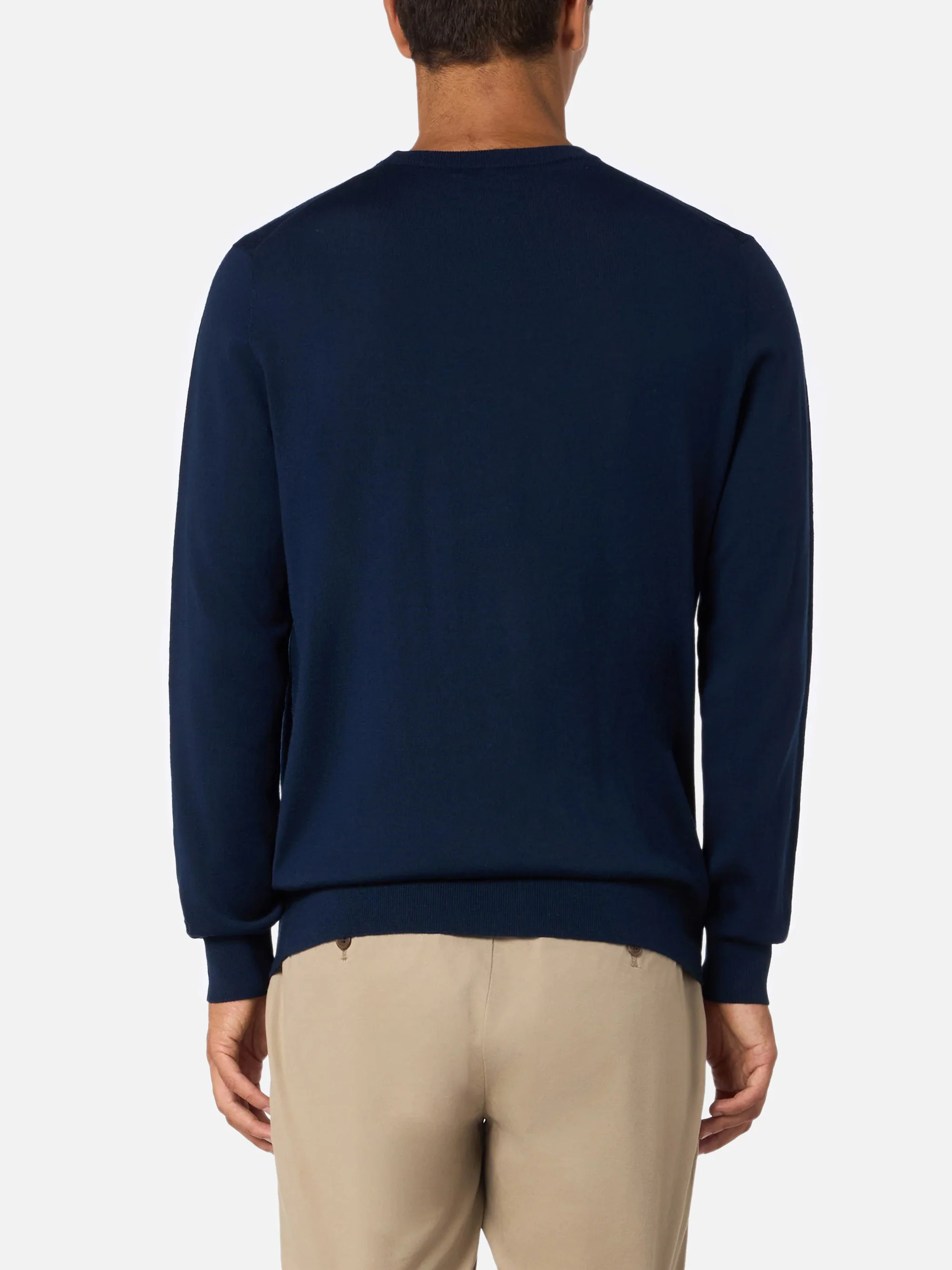 Crewneck sweater Regent in 100% MERINO WOOL - Image 4