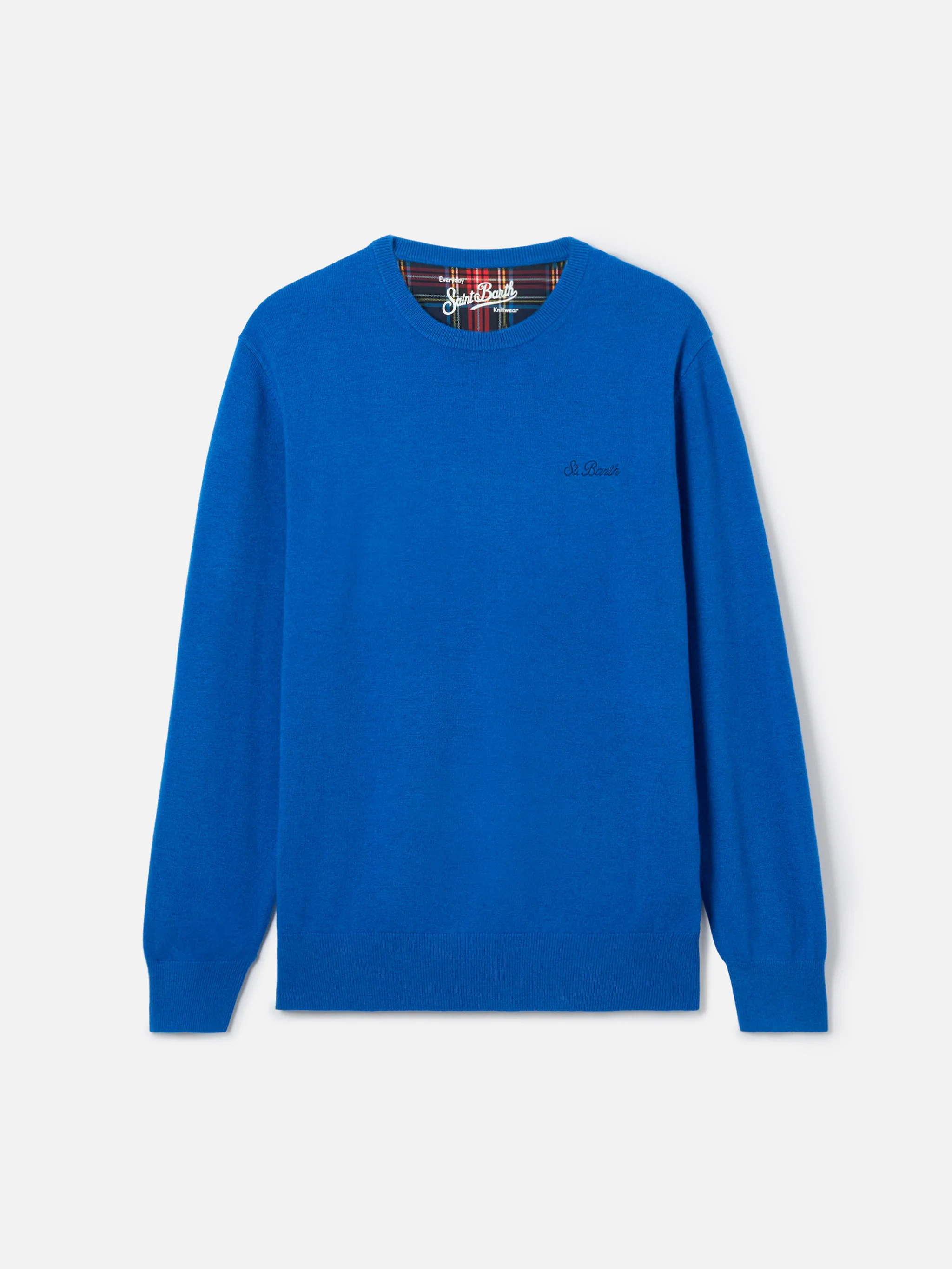 Crewneck sweater Regent in bluette BLENDED CASHMERE - Image 5