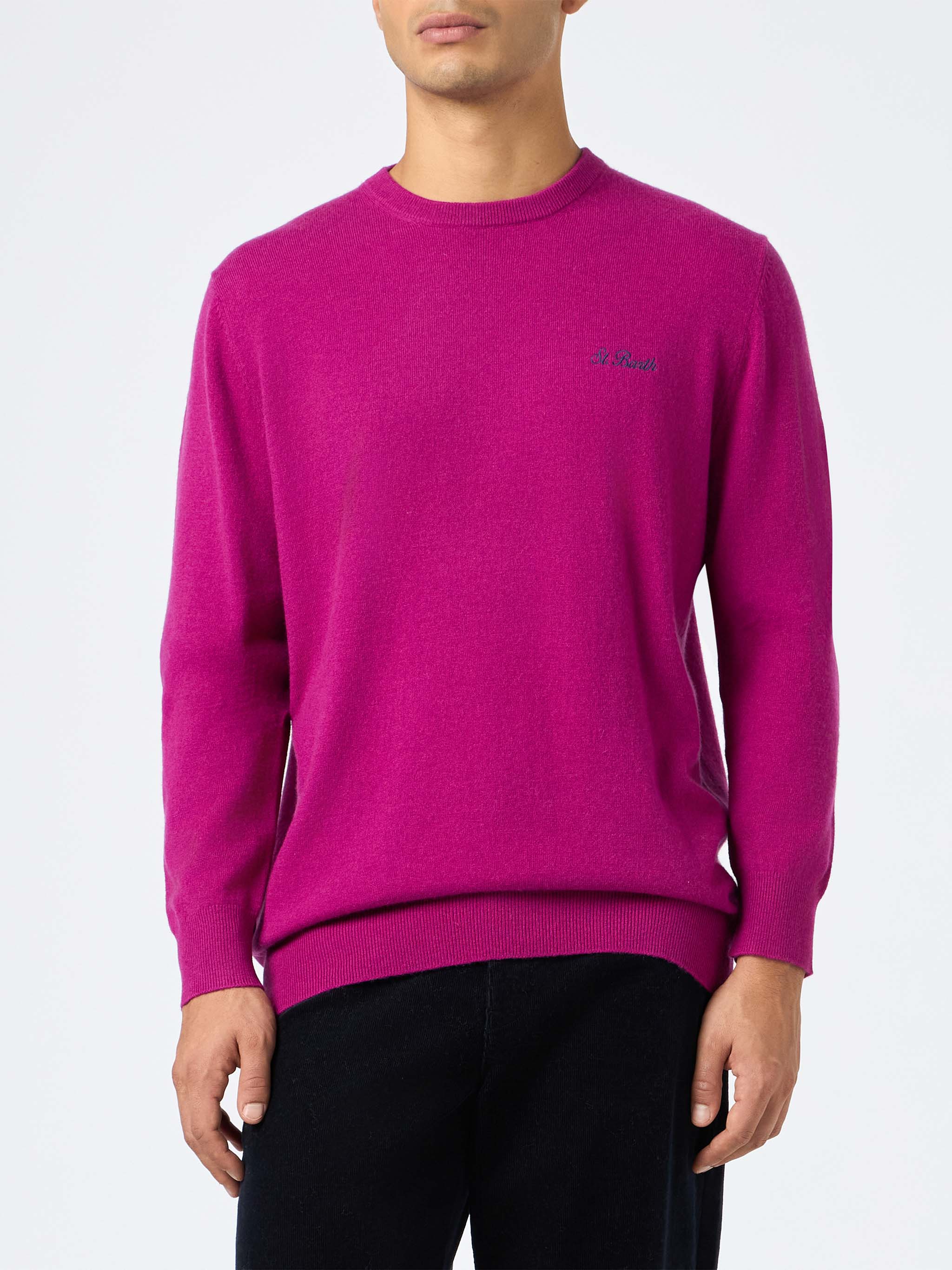 Crewneck sweater Regent in peony BLENDED CASHMERE