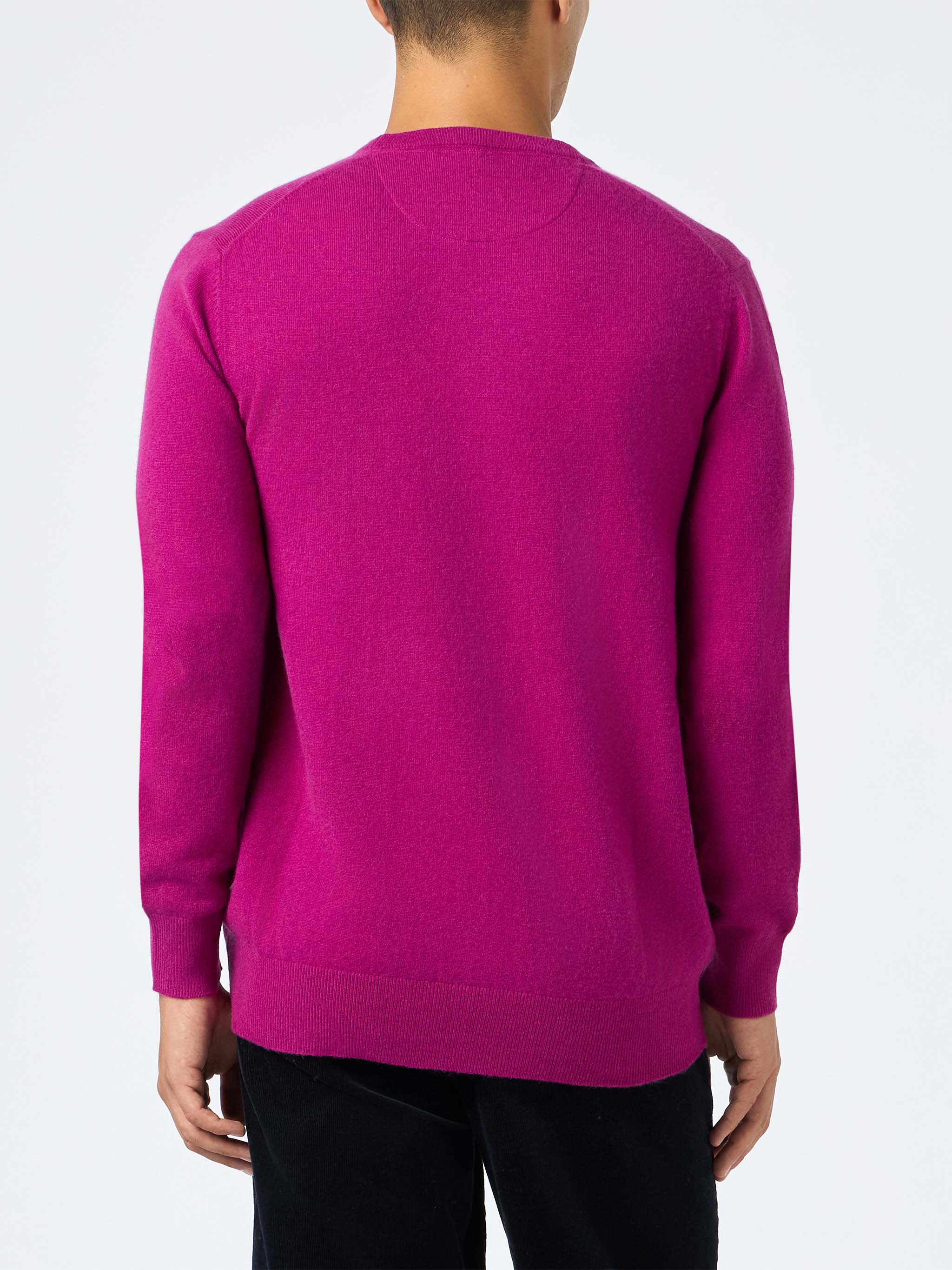 Crewneck sweater Regent in peony BLENDED CASHMERE - Image 2